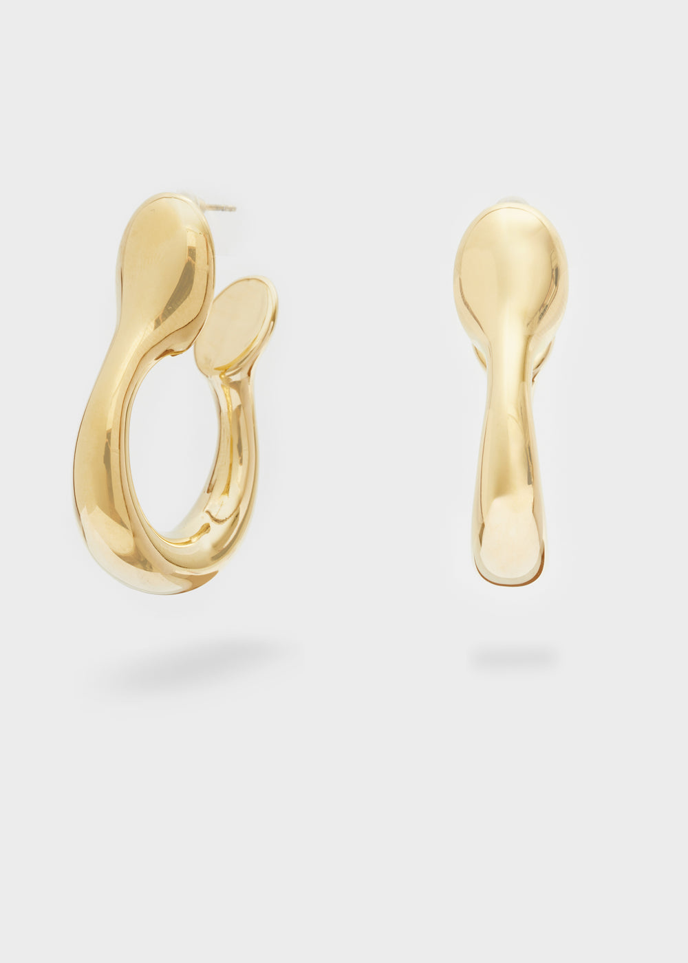 Nalí 14KT GOLD PLAT. S.STEEL HOOP EARRINGS Negozio