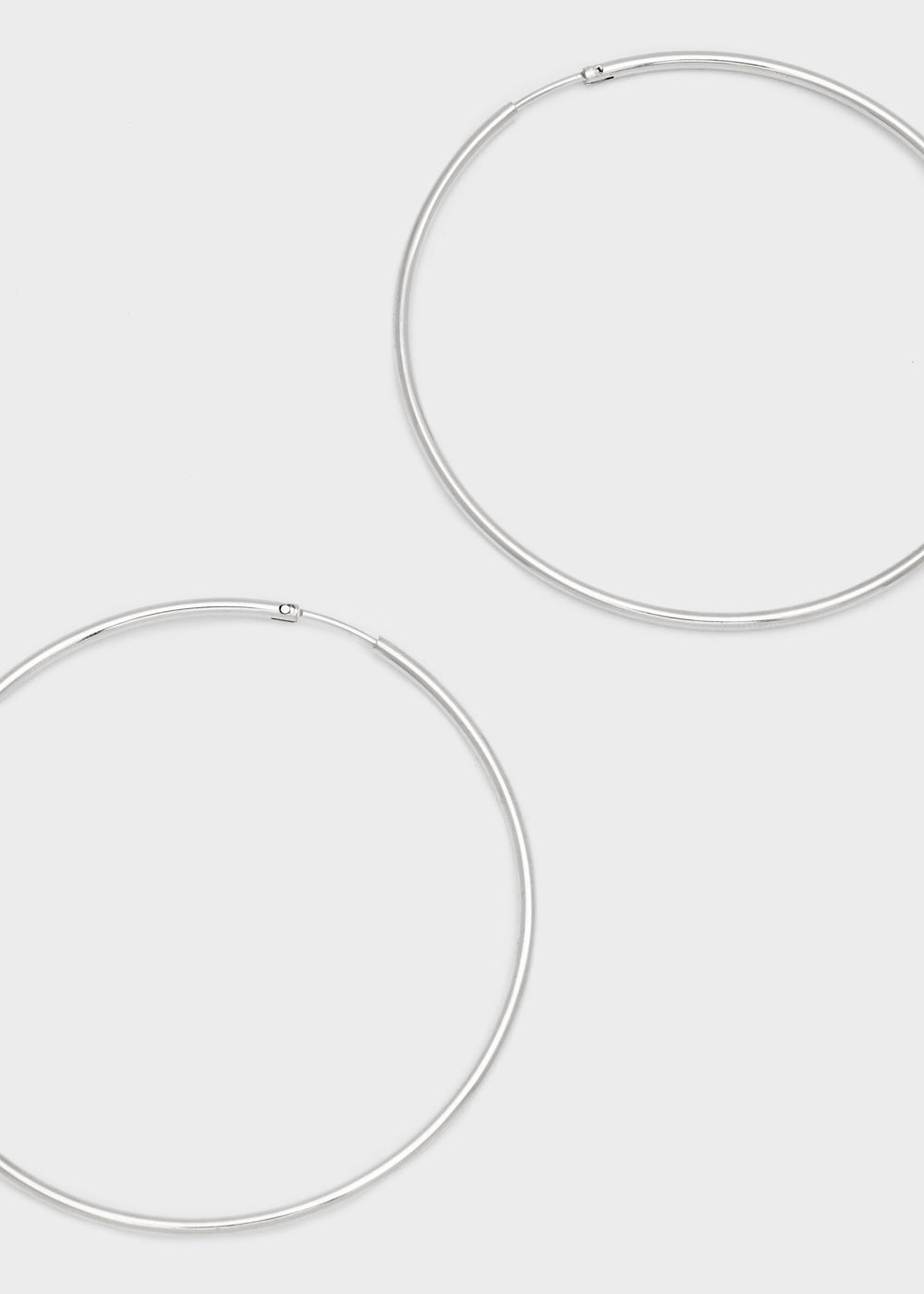 Nalí LILA SILVER BIG HOOP EARRINGS S.STEEL 2025