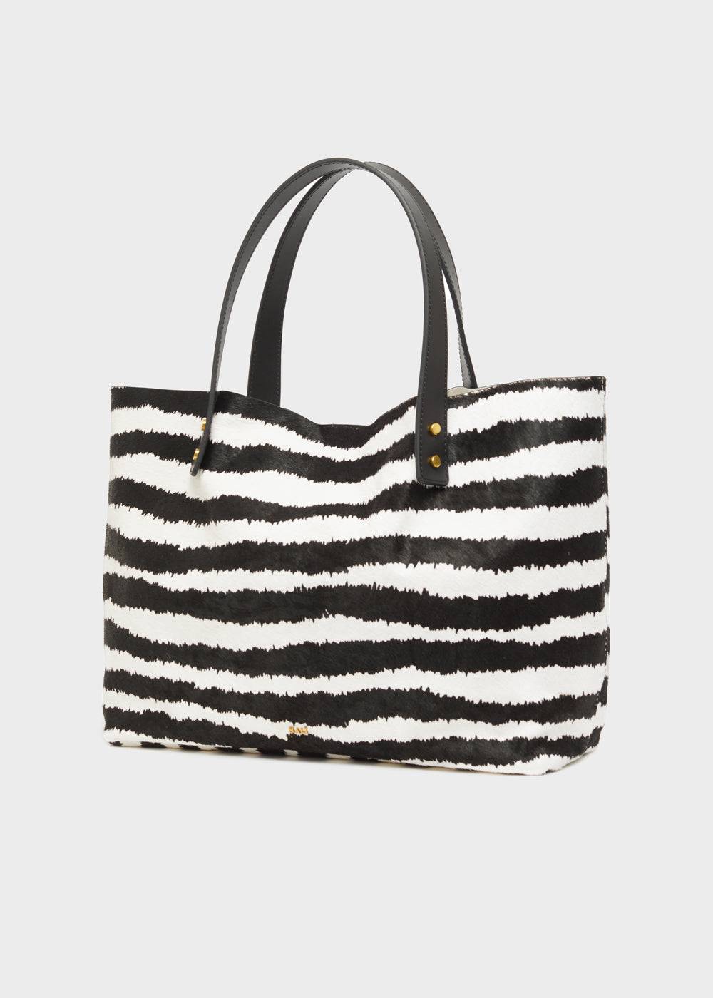 Nalí DESIRE TOTE BAG IN REAL LEATHER ZEBRA Vendita