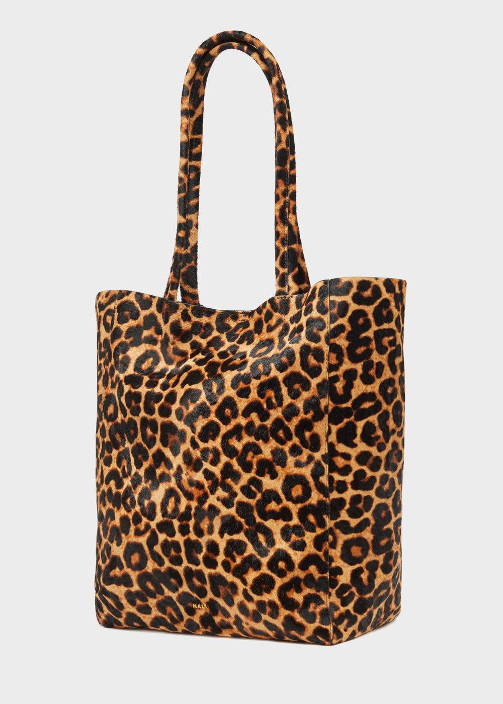 Nalí ELLA SHOULDER BAG IN REAL LEATHER ANIMALIER Spedizione Gratuita