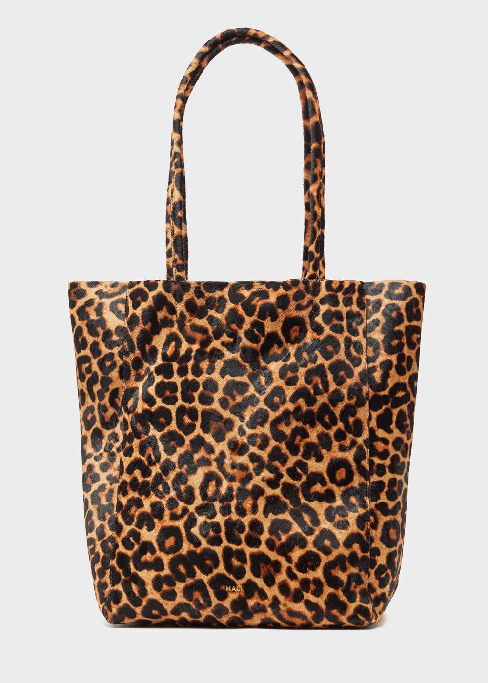 Nalí ELLA SHOULDER BAG IN REAL LEATHER ANIMALIER Spedizione Gratuita