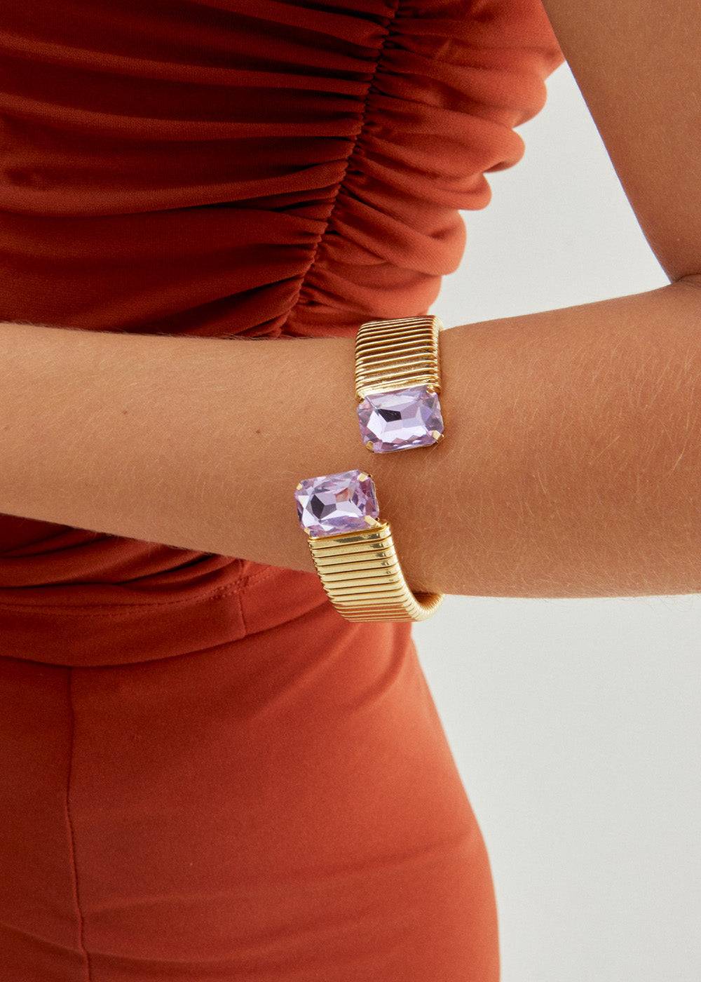 Nalí ATHENA GOLD BRACELET W/ STONES + COLORS Pezzi Unici