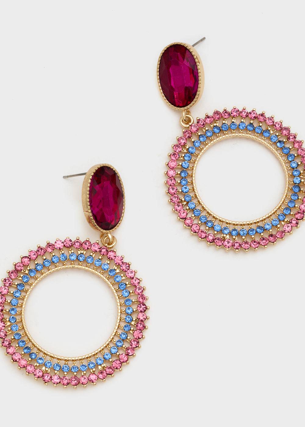 Nalí SILVY PENDANT EARRINGS W/ STONES + COLORS Qualità Garantita