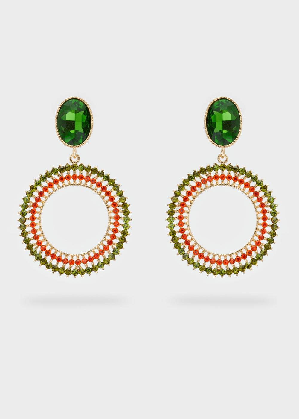 Nalí SILVY PENDANT EARRINGS W/ STONES + COLORS Qualità Garantita