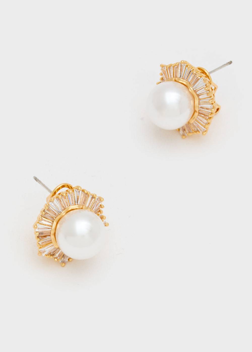 Nalí PATRIZIA CLIP+PIN EARRINGS W/ PEARL + COLORS Negozi Online