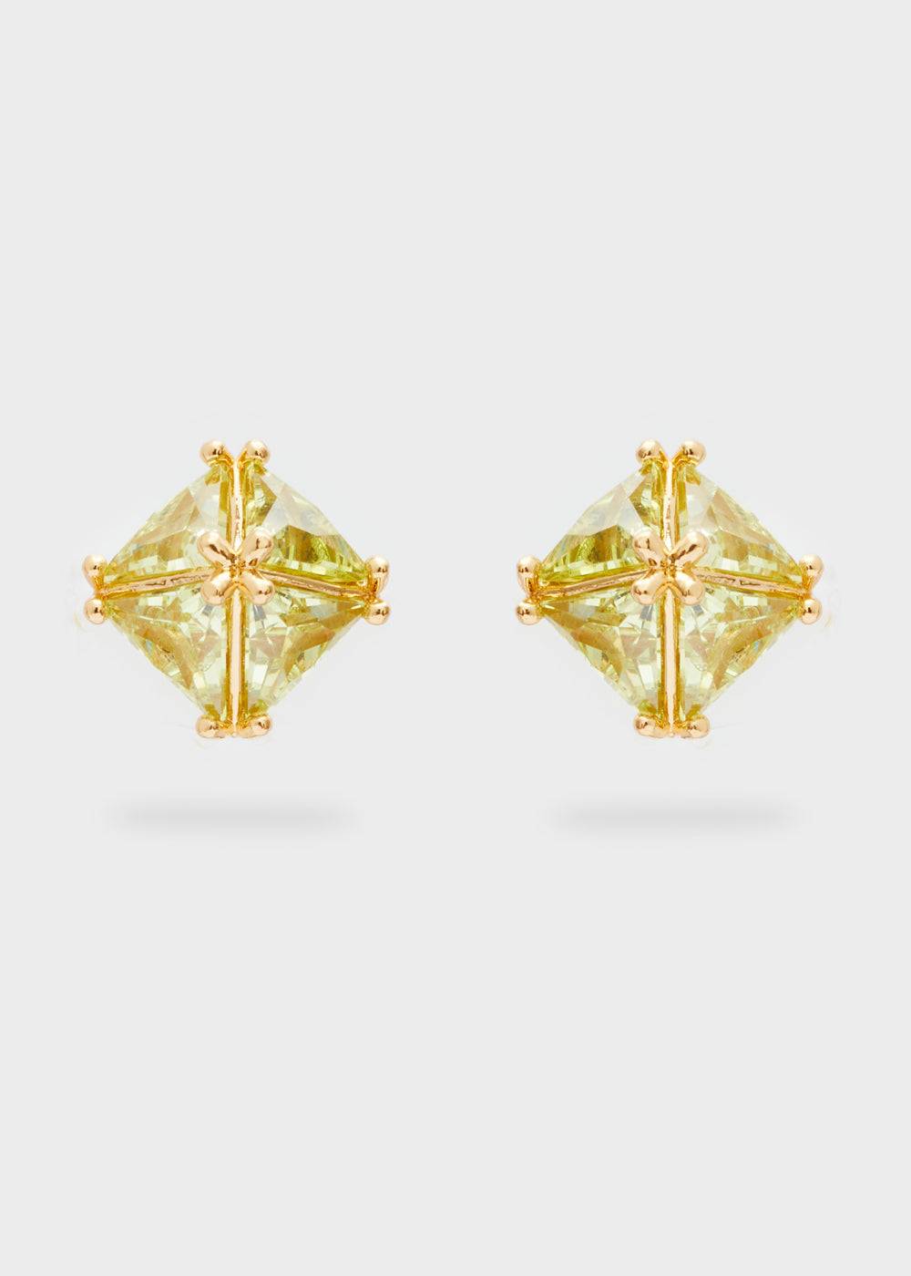 Nalí STUD LOBE EARRINGS W/ ZIRCONS + COLORS Acquista Ora