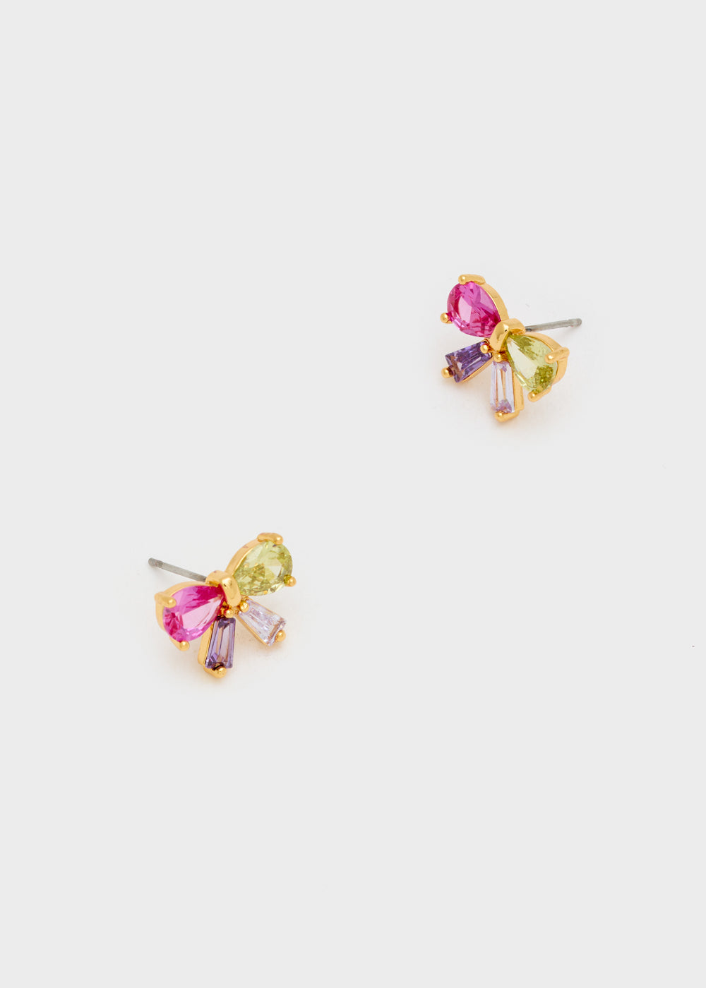 Nalí BOW LOBE EARRINGS ZIRCONS + COLORS Fino Al -60%
