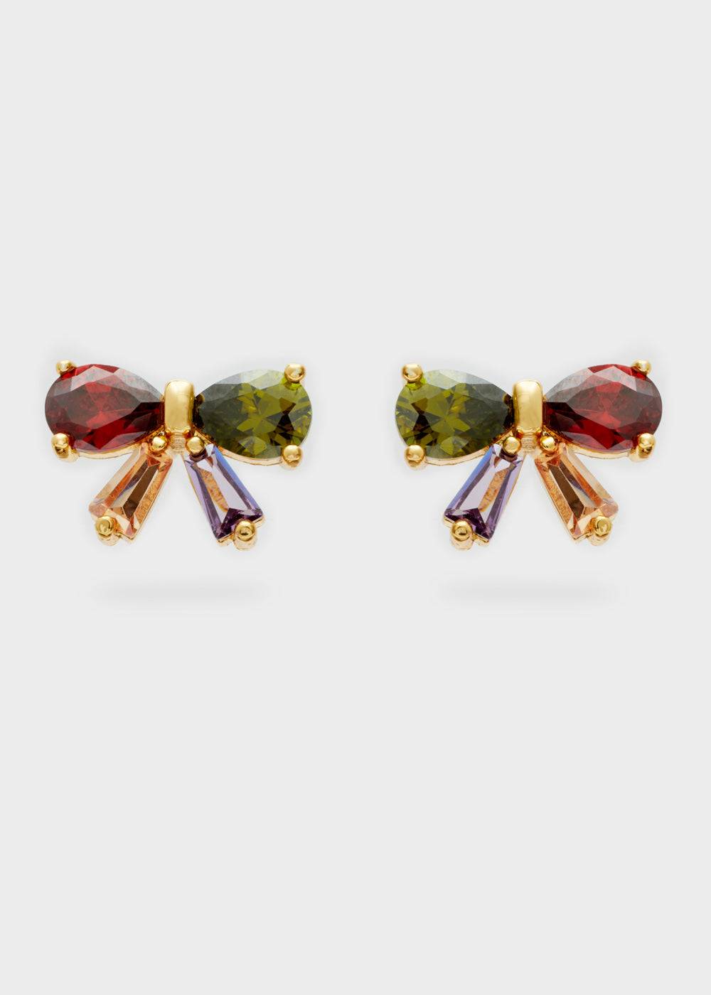Nalí BOW LOBE EARRINGS ZIRCONS + COLORS Fino Al -60%