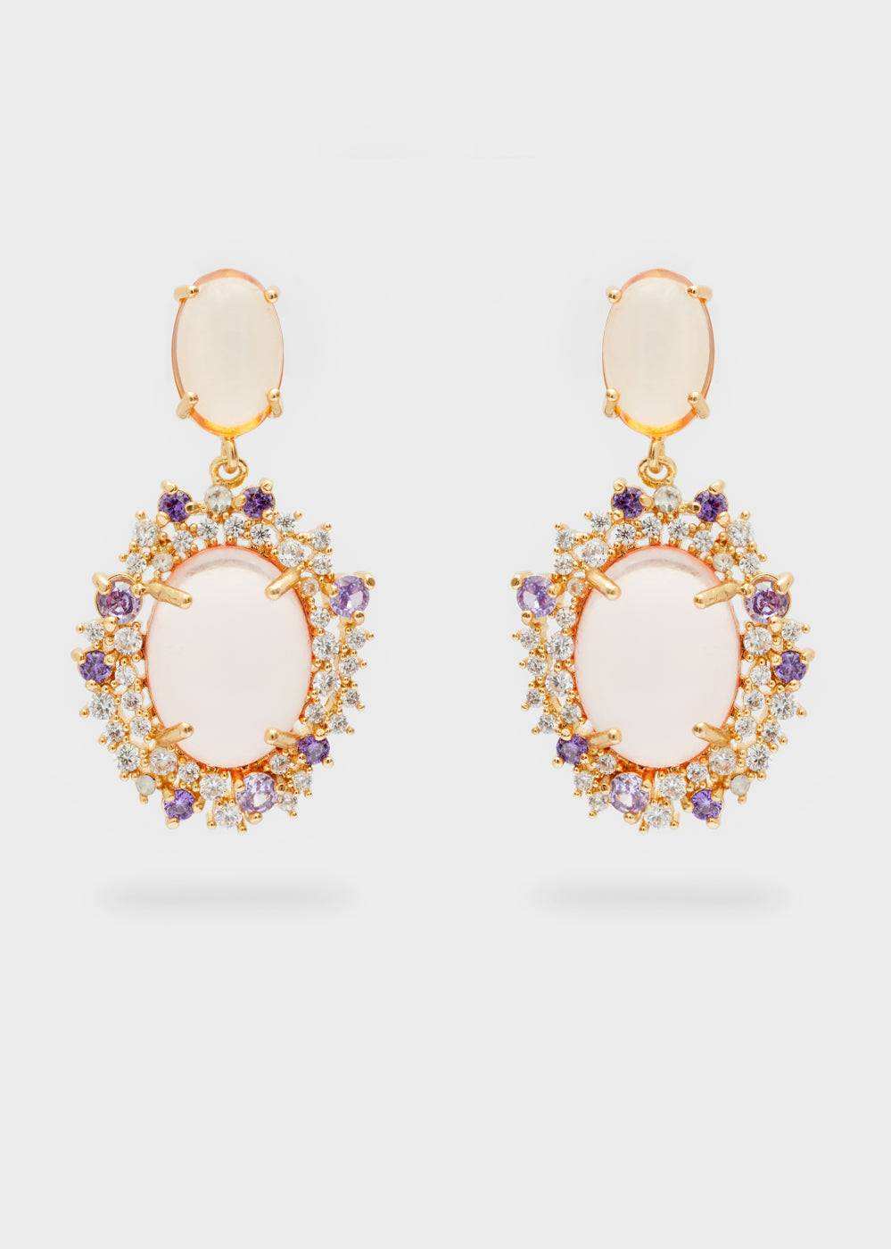 Nalí MERY PENDANT EARRINGS RESIN + COLORS Online