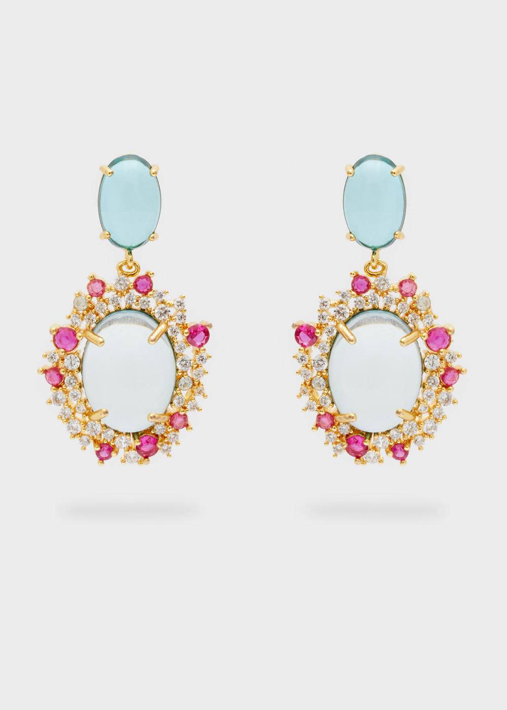 Nalí MERY PENDANT EARRINGS RESIN + COLORS Online