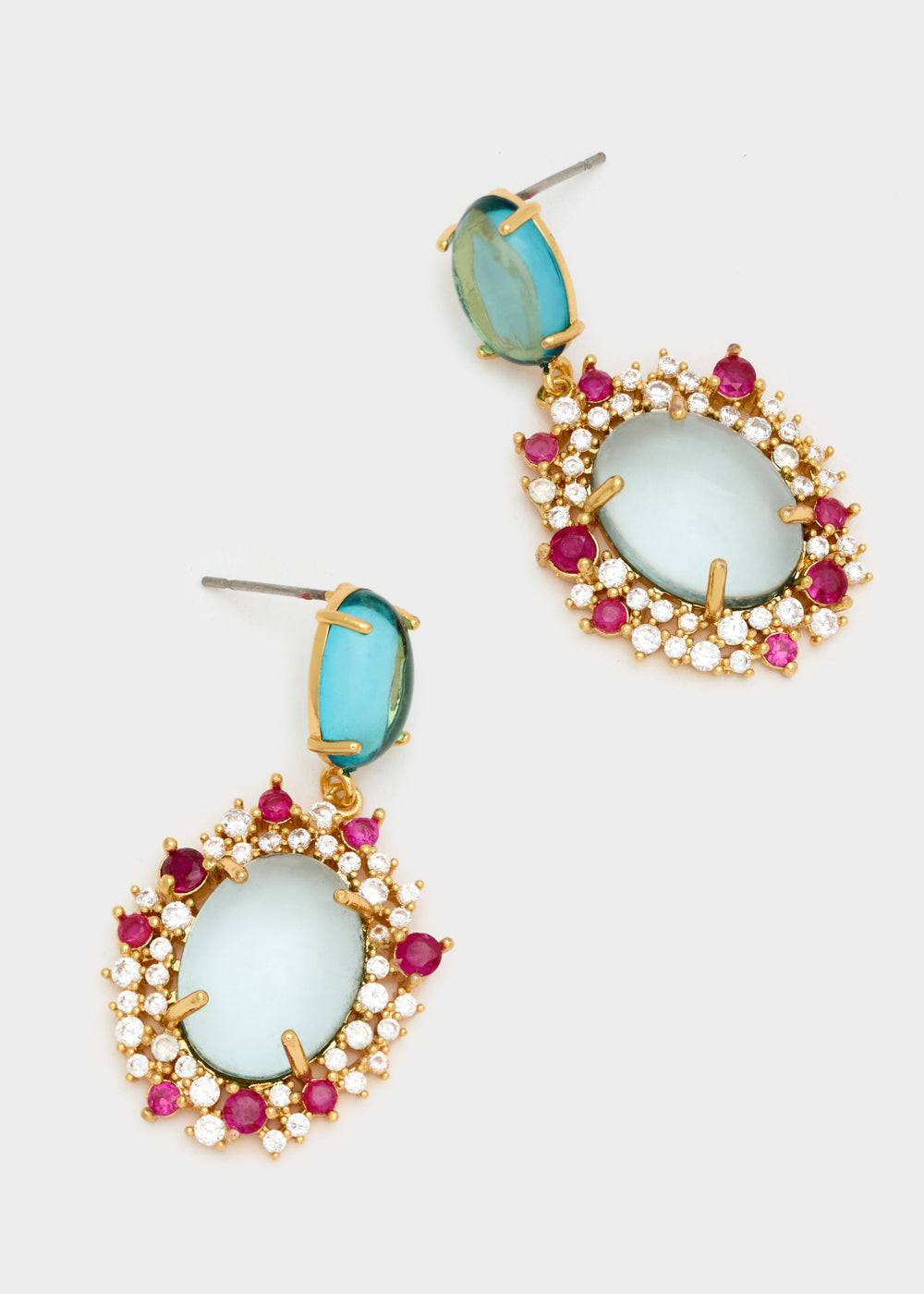Nalí MERY PENDANT EARRINGS RESIN + COLORS Online