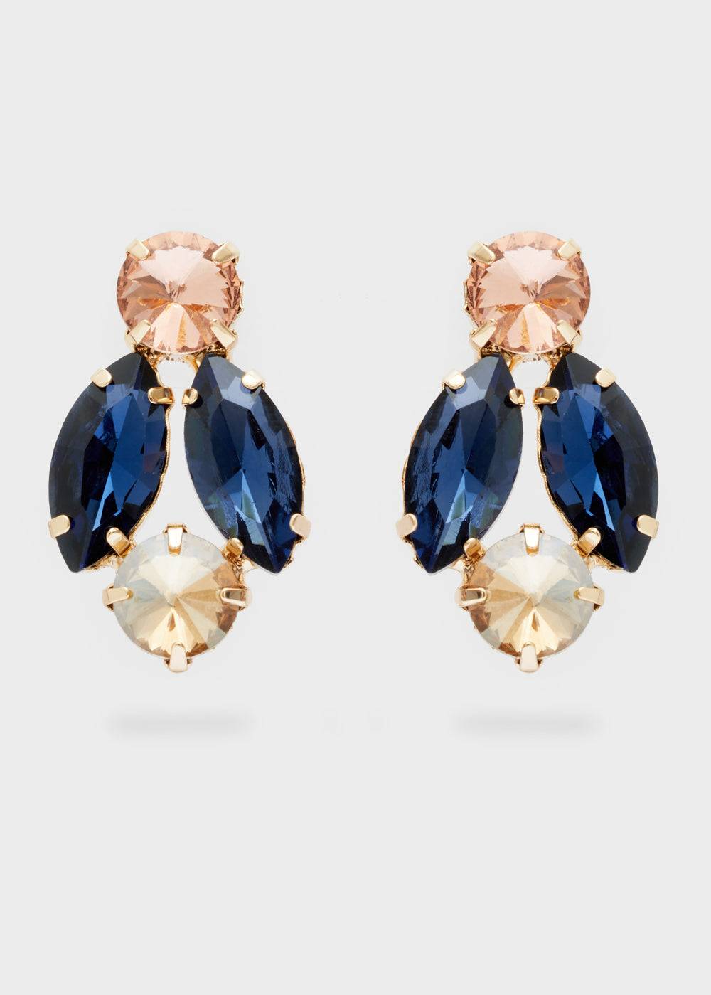 Nalí CYNTHIA LOBE EARRINGS W/ STONES + COLORS Outlet