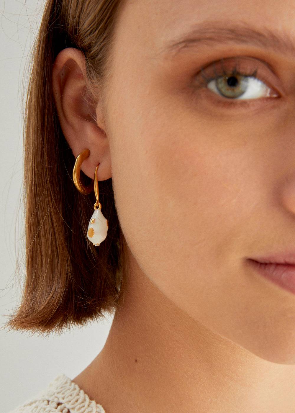 Nalí NIDIA EARRINGS W/ ENAMEL PENDANT+ COLORS Vendita Economica