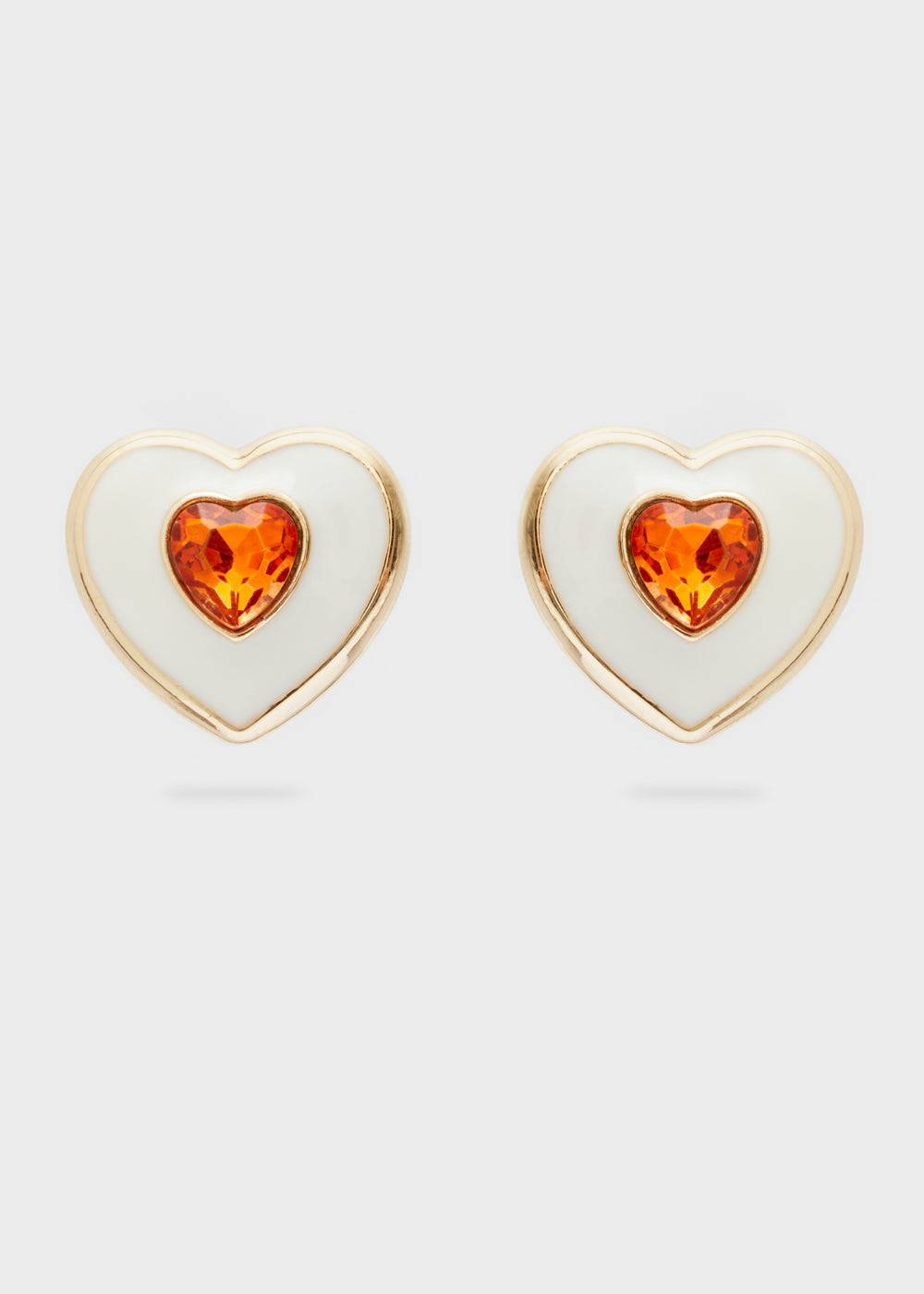 Nalí LOVELY HEART EARRINGS W/ STONE + COLORS Saldi Di Fabbrica