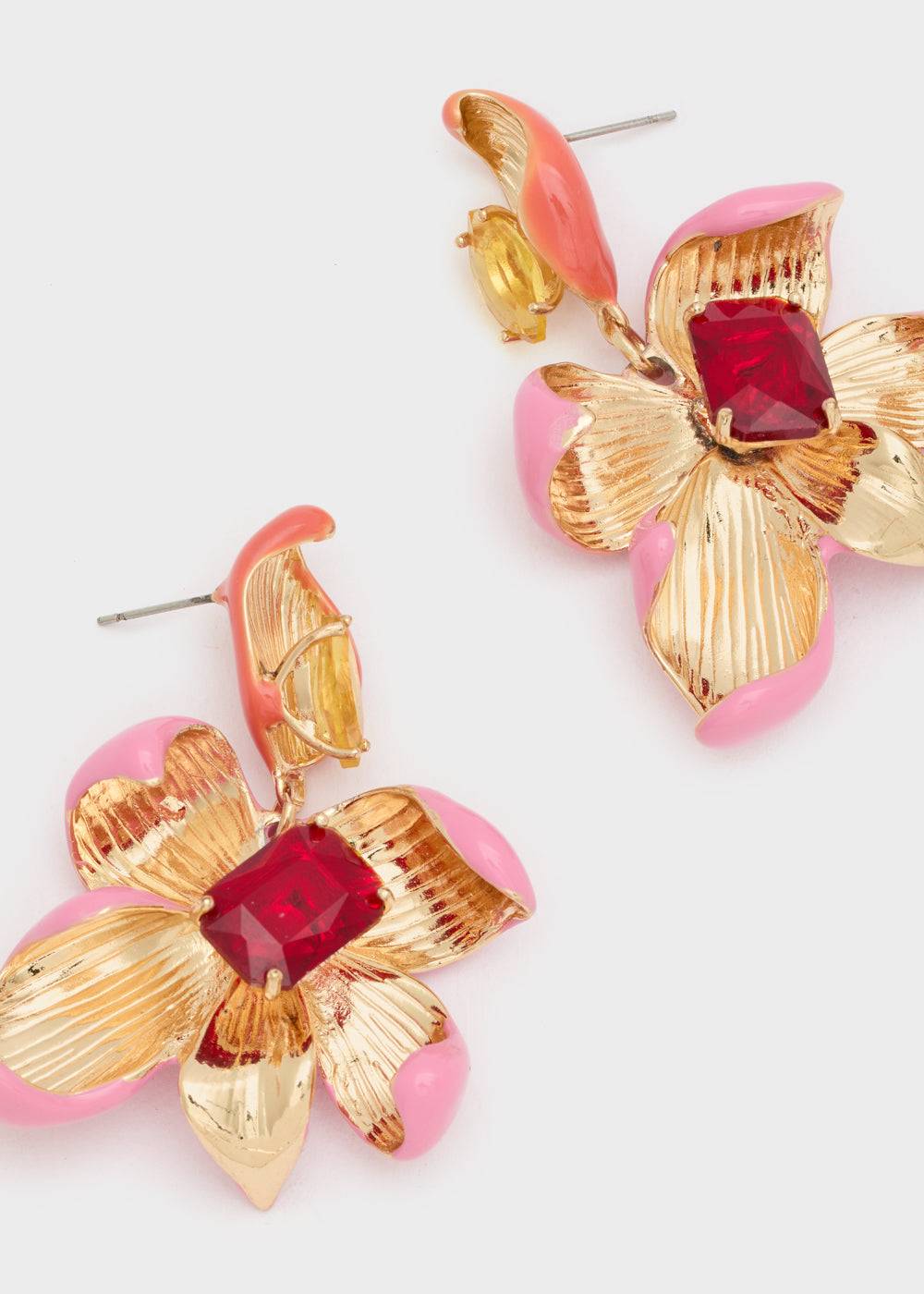 Nalí ENAMEL FLOWER EARRINGS + COLORS Nuova