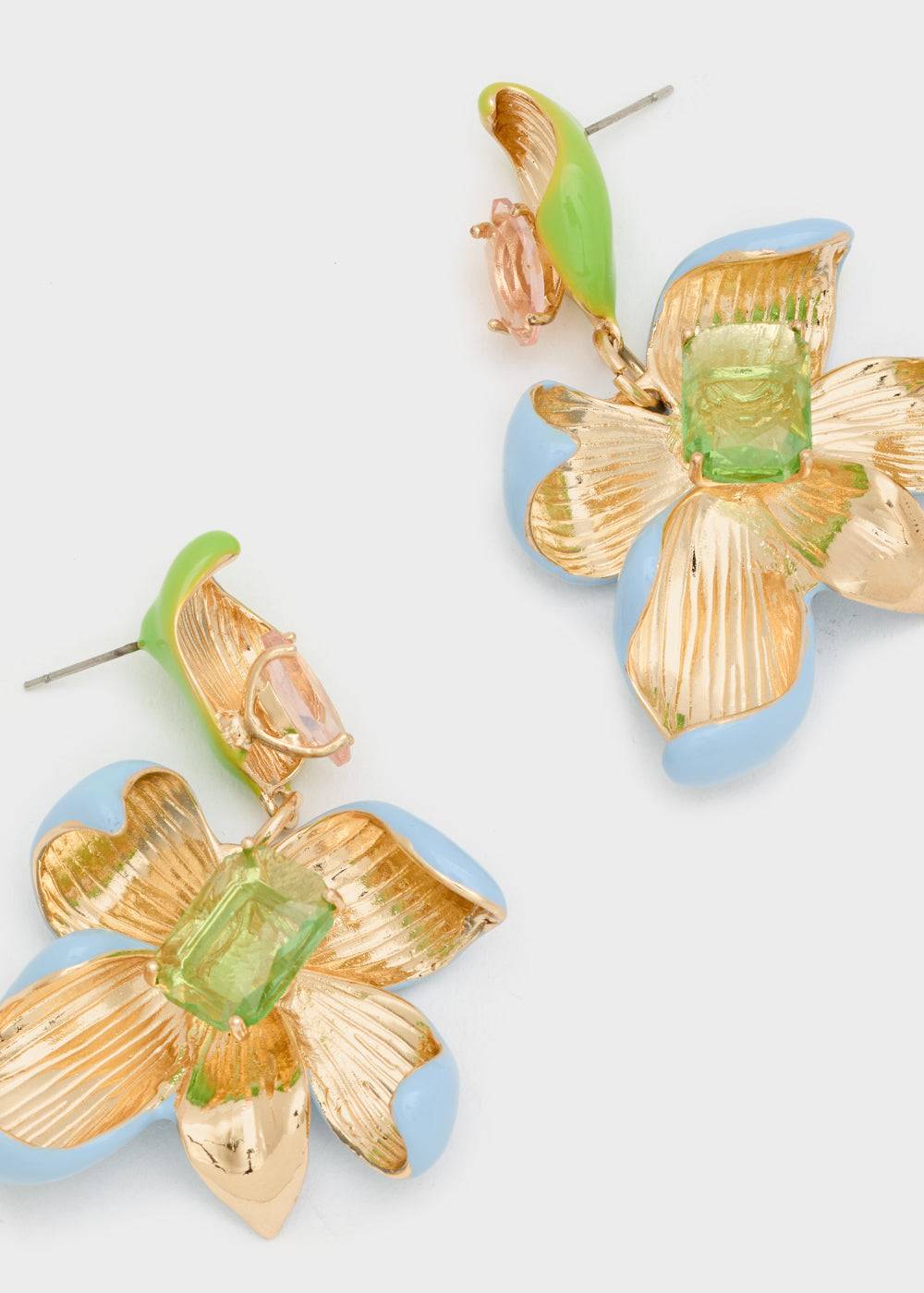 Nalí ENAMEL FLOWER EARRINGS + COLORS Nuova