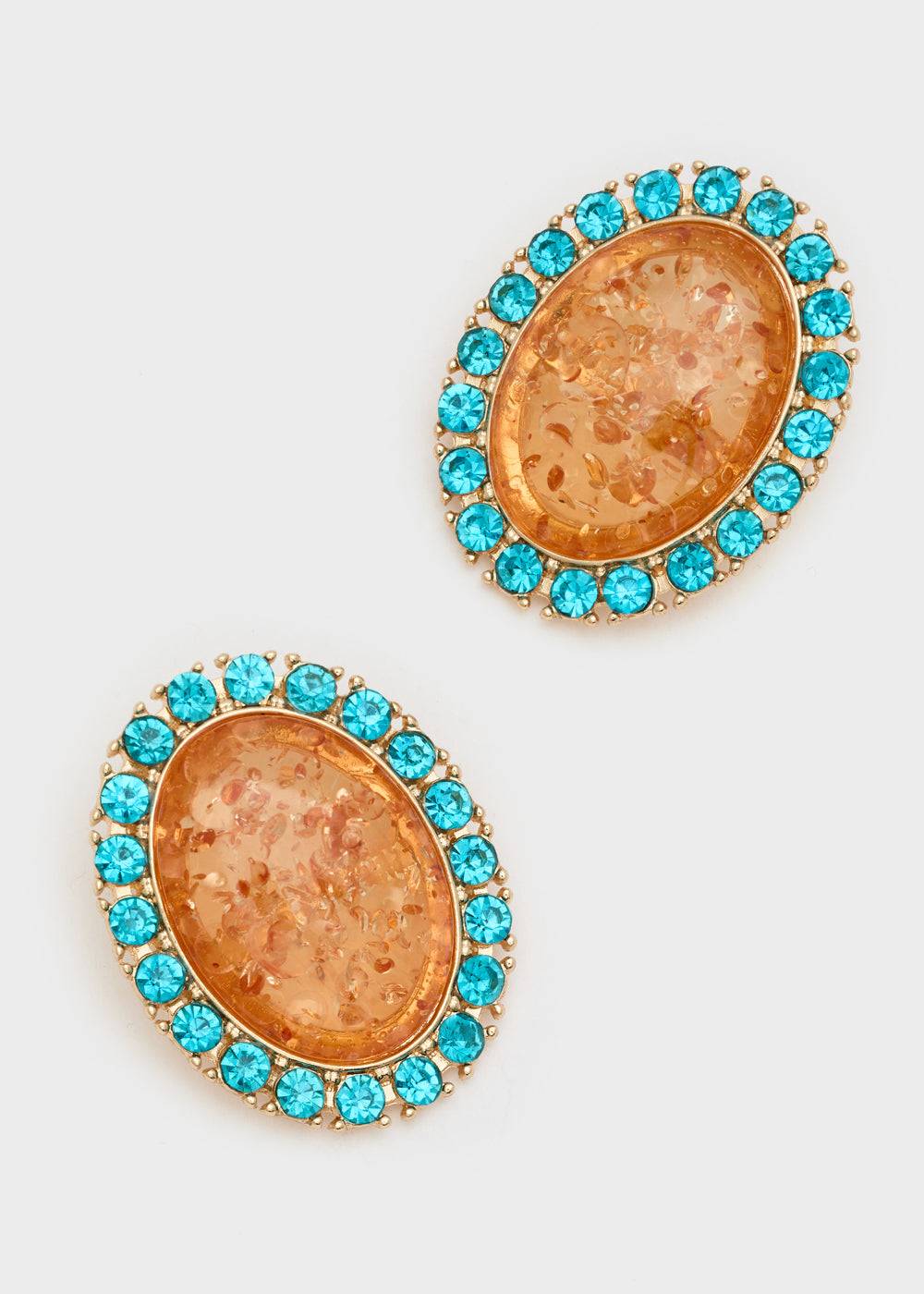 Nalí DENISE OVAL EARRINGS + COLORS Prezzo di fabbrica