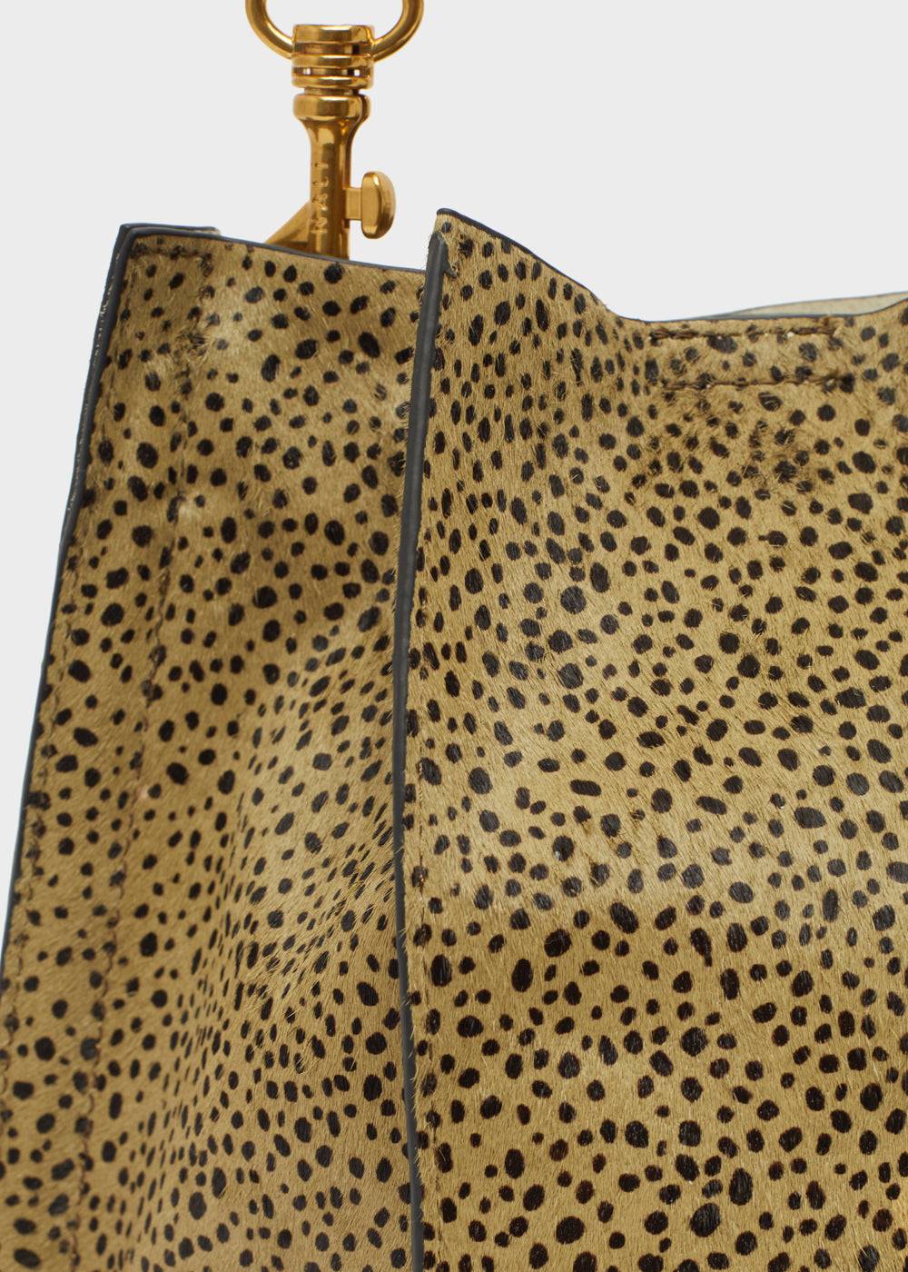 Nalí TITTI BUCKET BAG IN REAL LEATHER GREEN Italia