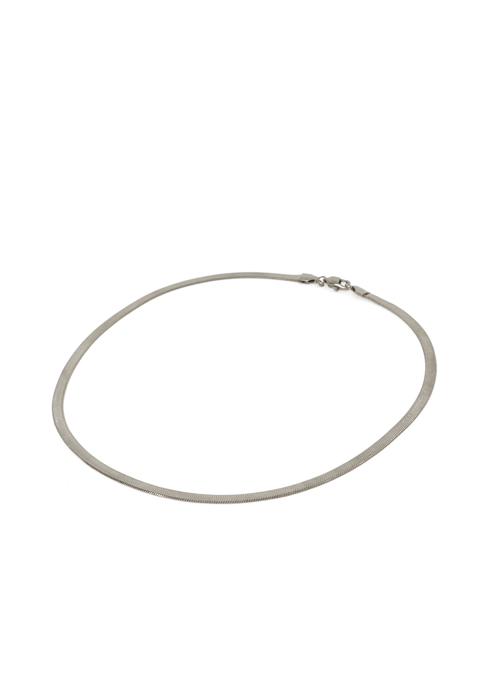 Nalí LINA LONG FLAT NECKLACE IN SILVER STAINLESS STEEL Consegna Veloce