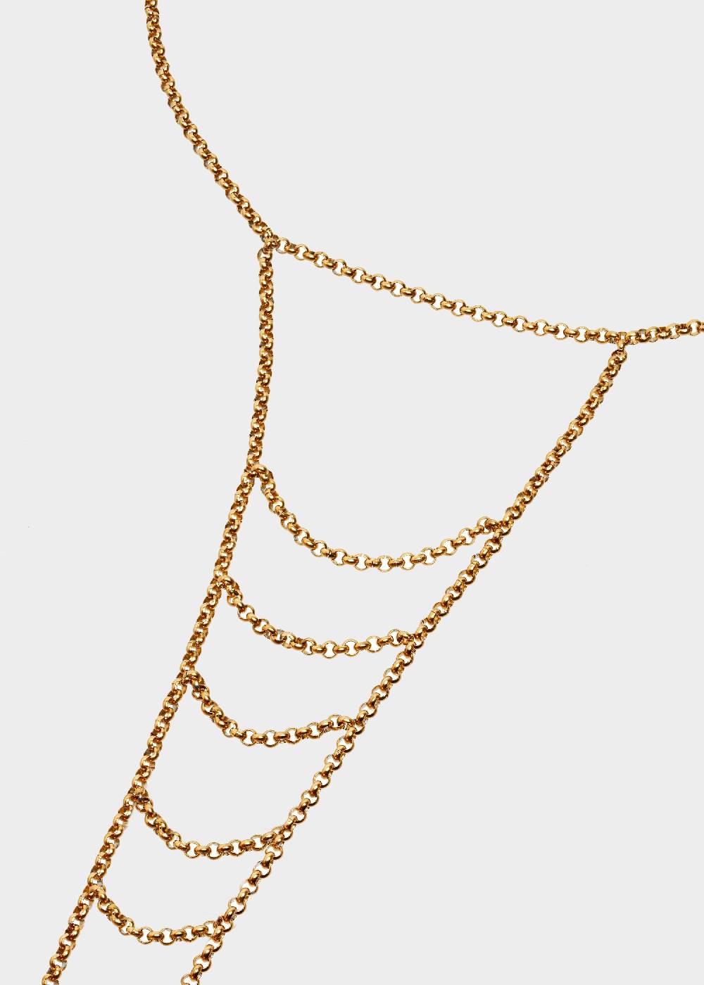 Nalí STAIN. STEEL LONG CHIAN NECKLACE IN GOLD Fino Al -60%