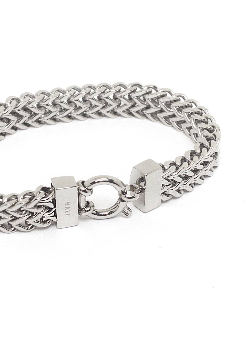Nalí JULIETTE BRAIDED BRACELET IN SILVER STAINLESS STEEL Convenienza