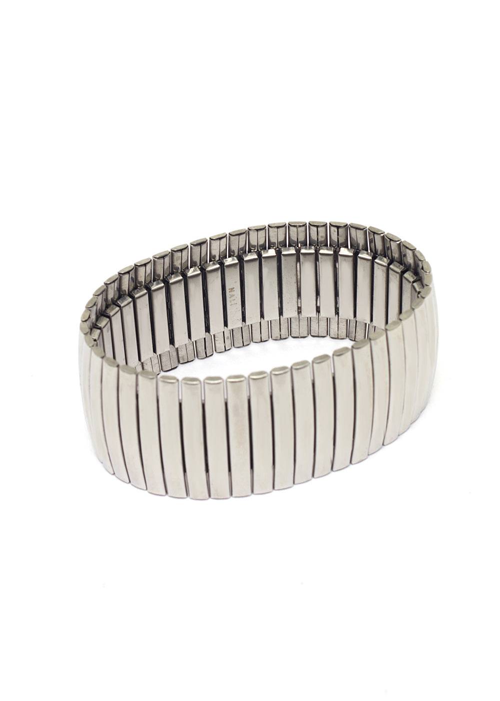 Nalí JARA ELASTIC BRACELET IN SILVER STAINLESS STEEL Lightning offer
