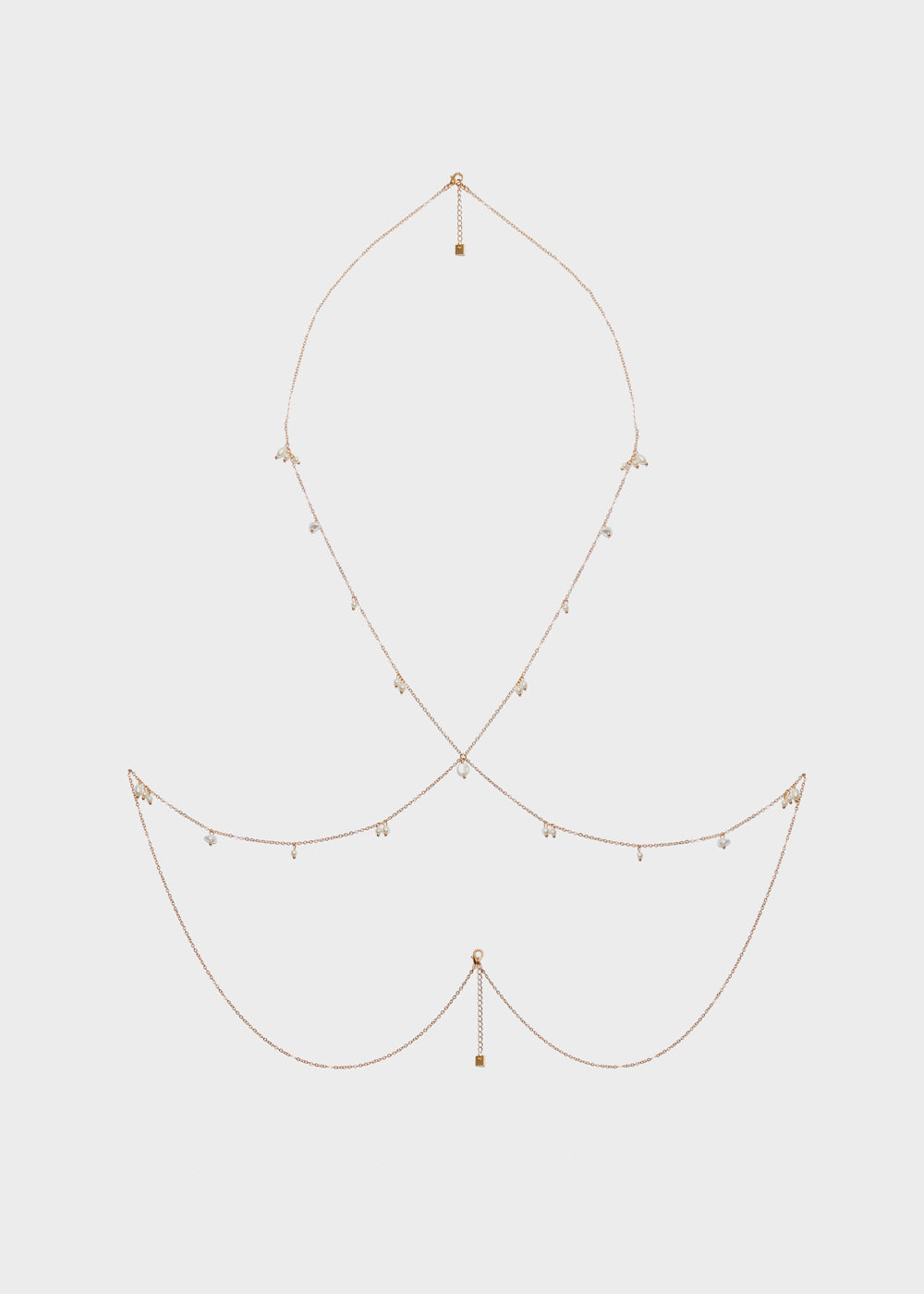 Nalí BODY CHAIN WITH PEARLS Vendita