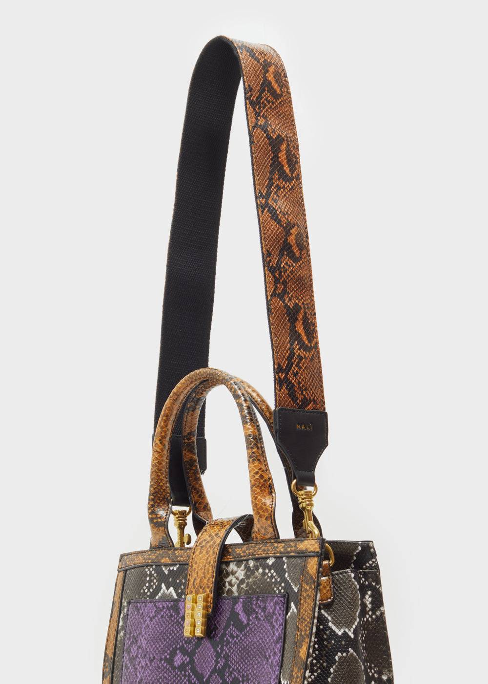Nalí ADELINA STRAP W/ YELLOW SNAKE PRINT Qualità Garantita