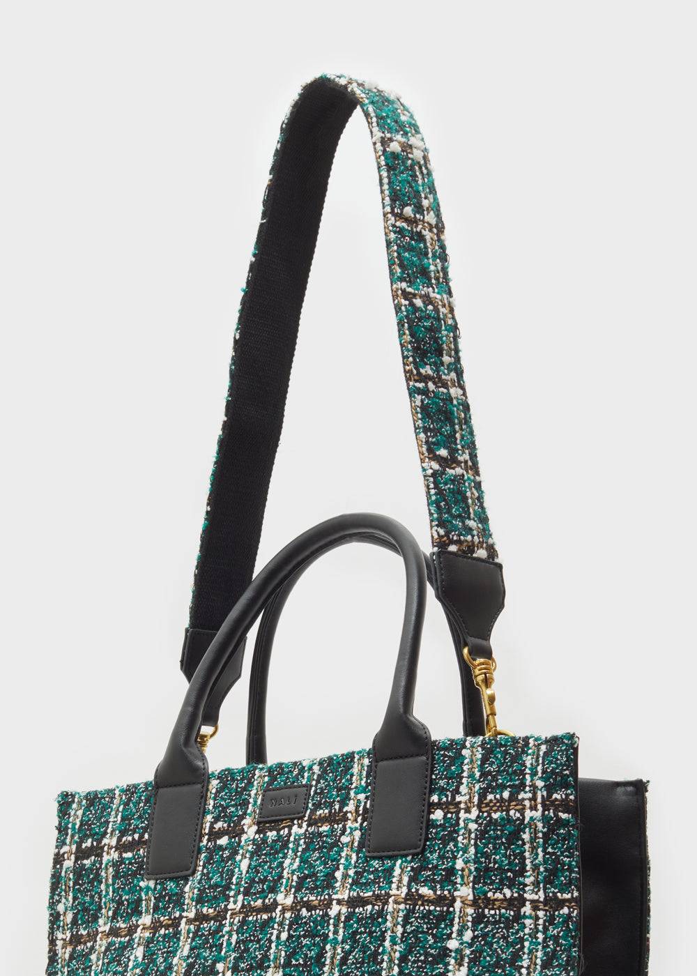 Nalí ALMA STRAP W/ GREEN CHECK FABRIC Acquista Ora