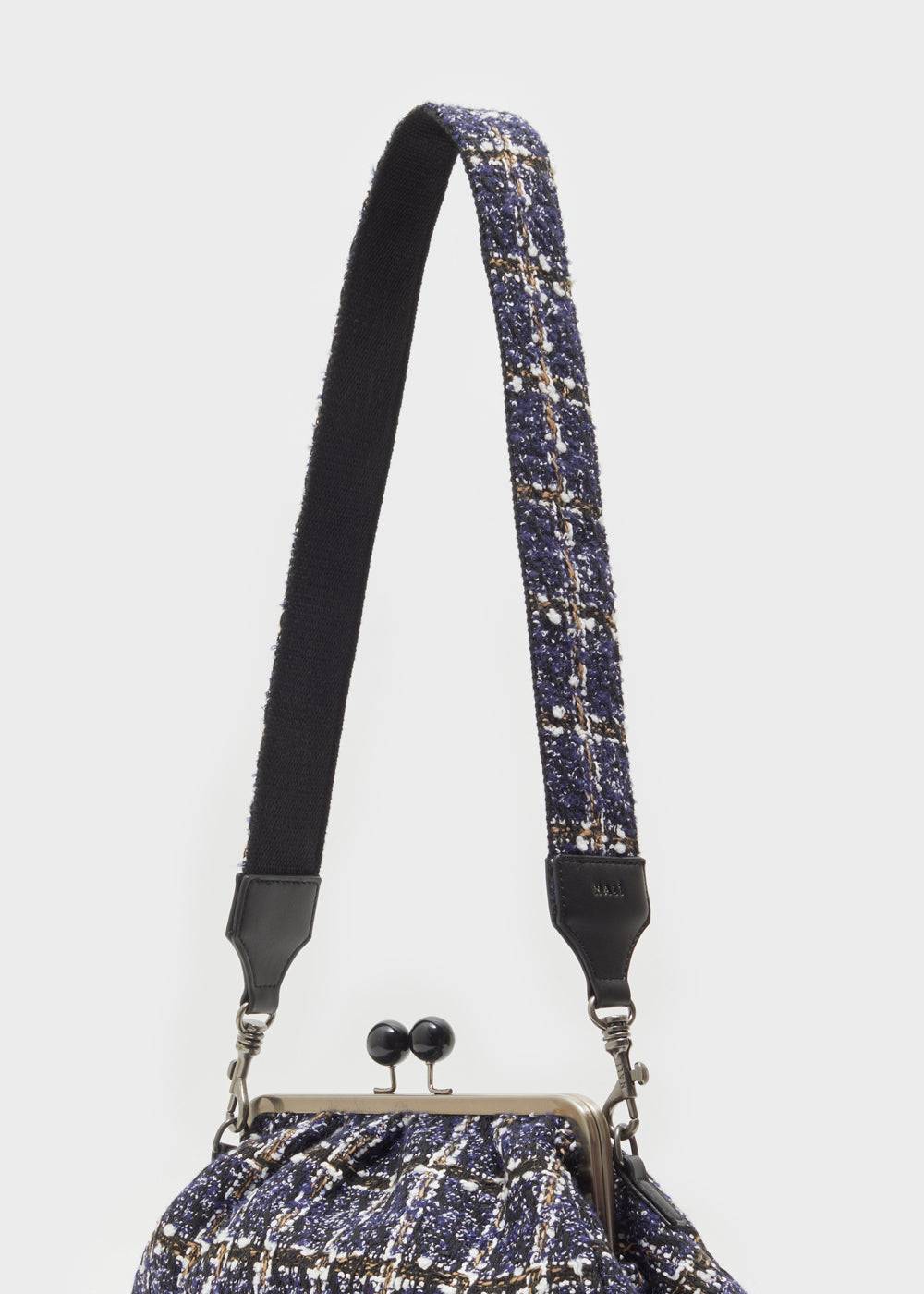 Nalí ALMA STRAP W/ BLUE CHECK FABRIC Consegna Veloce