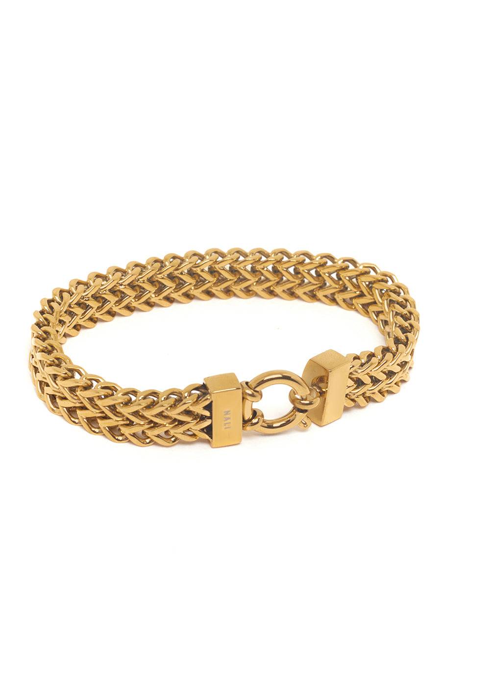 Nalí JULIETTE BRAIDED BRACELET IN GOLD STAINLESS STEEL Convenienza