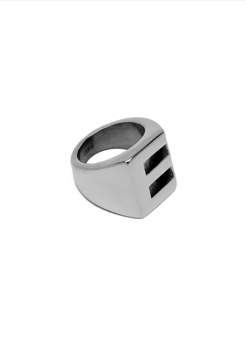 Nalí CHUNKY SILVER RING LETTER SIZE II + LETTERS Presa