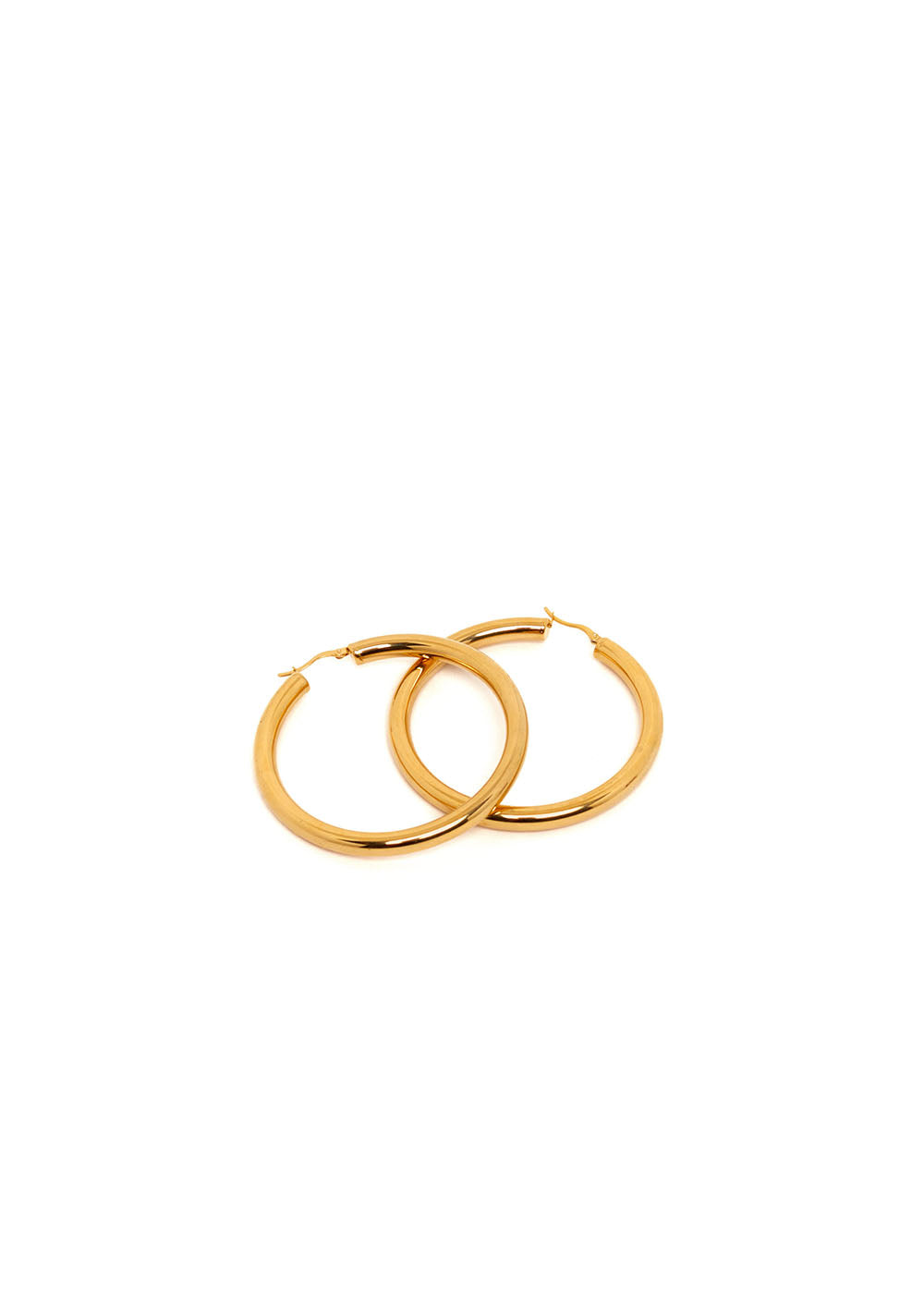 Nalí SOLLY LARGE HOOP EARRINGS IN GOLD STAINLESS STEEL Vendita