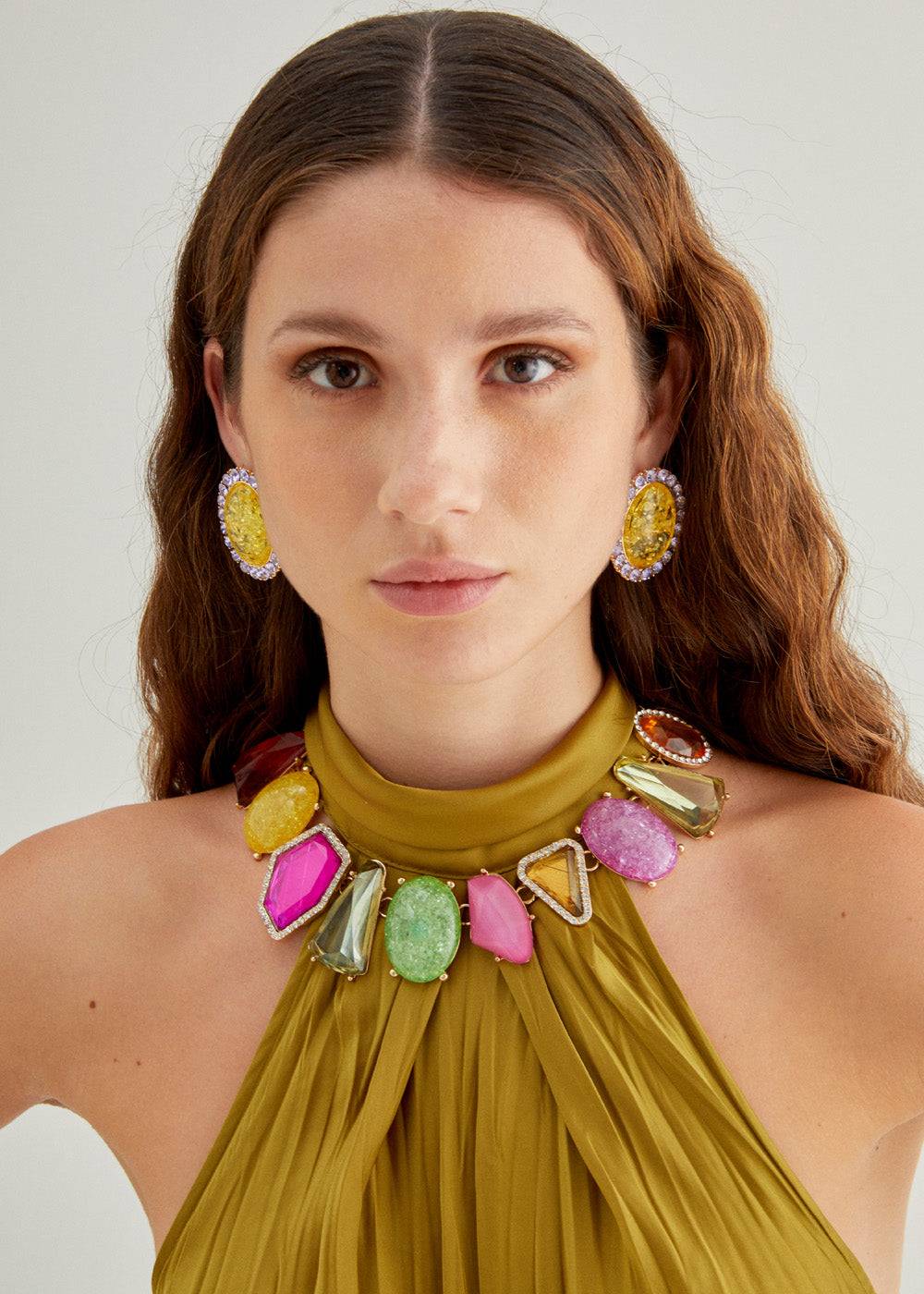Nalí DENISE NECKLACE W/ MIX STONES + COLORS Prezzo Ridotto