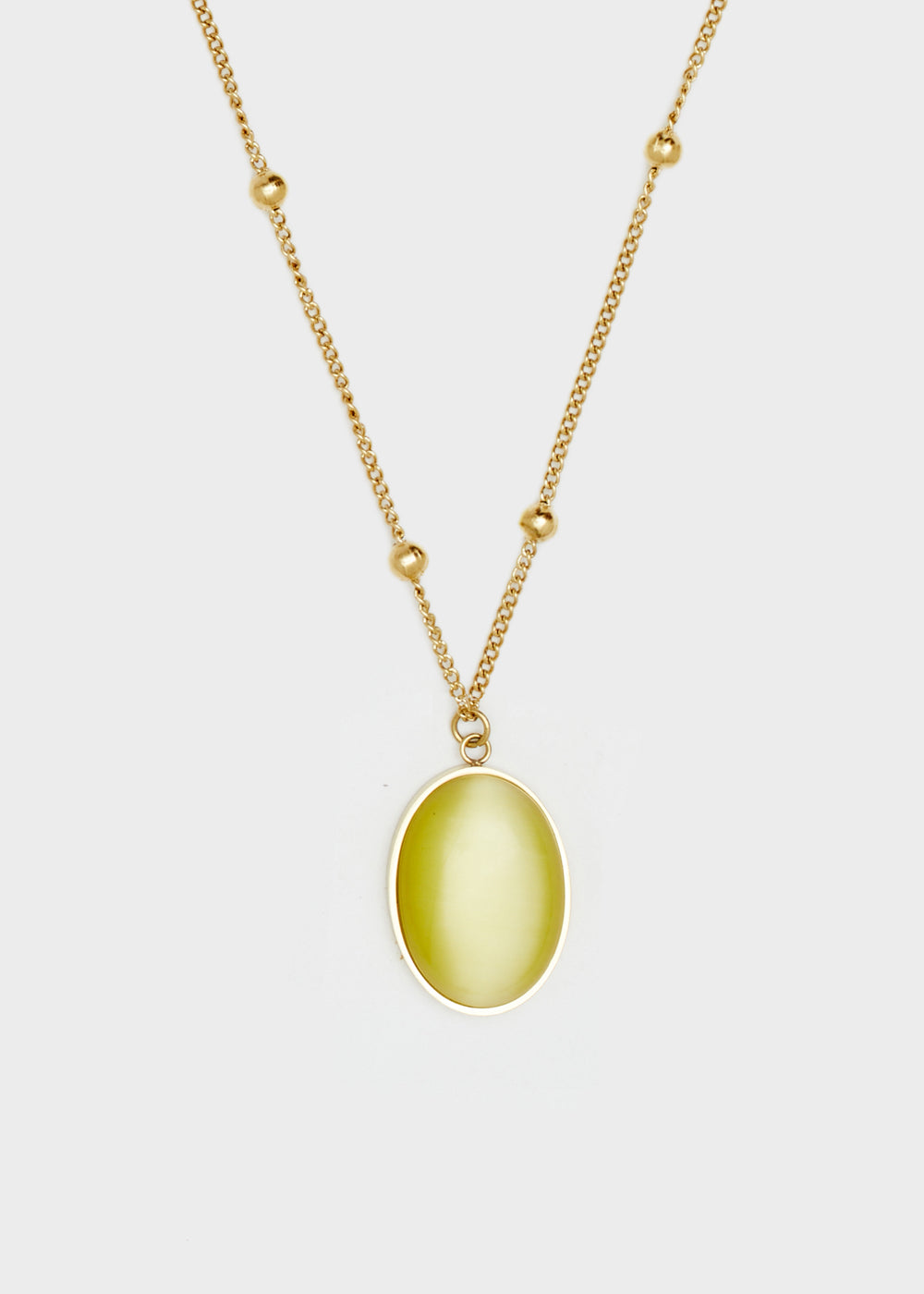 Nalí 14KT GOLD PLA. S. STEEL OPAL NECKLACE + COLORS Online