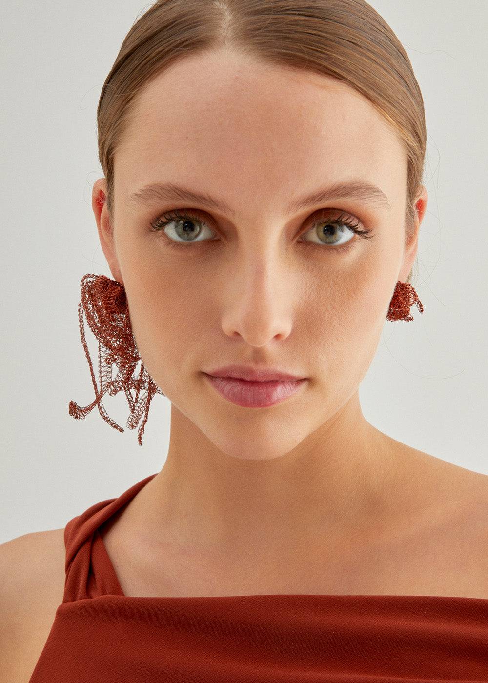 Nalí FLOWER EARRINGS IN COPPER WIRE + COLORS Outlet