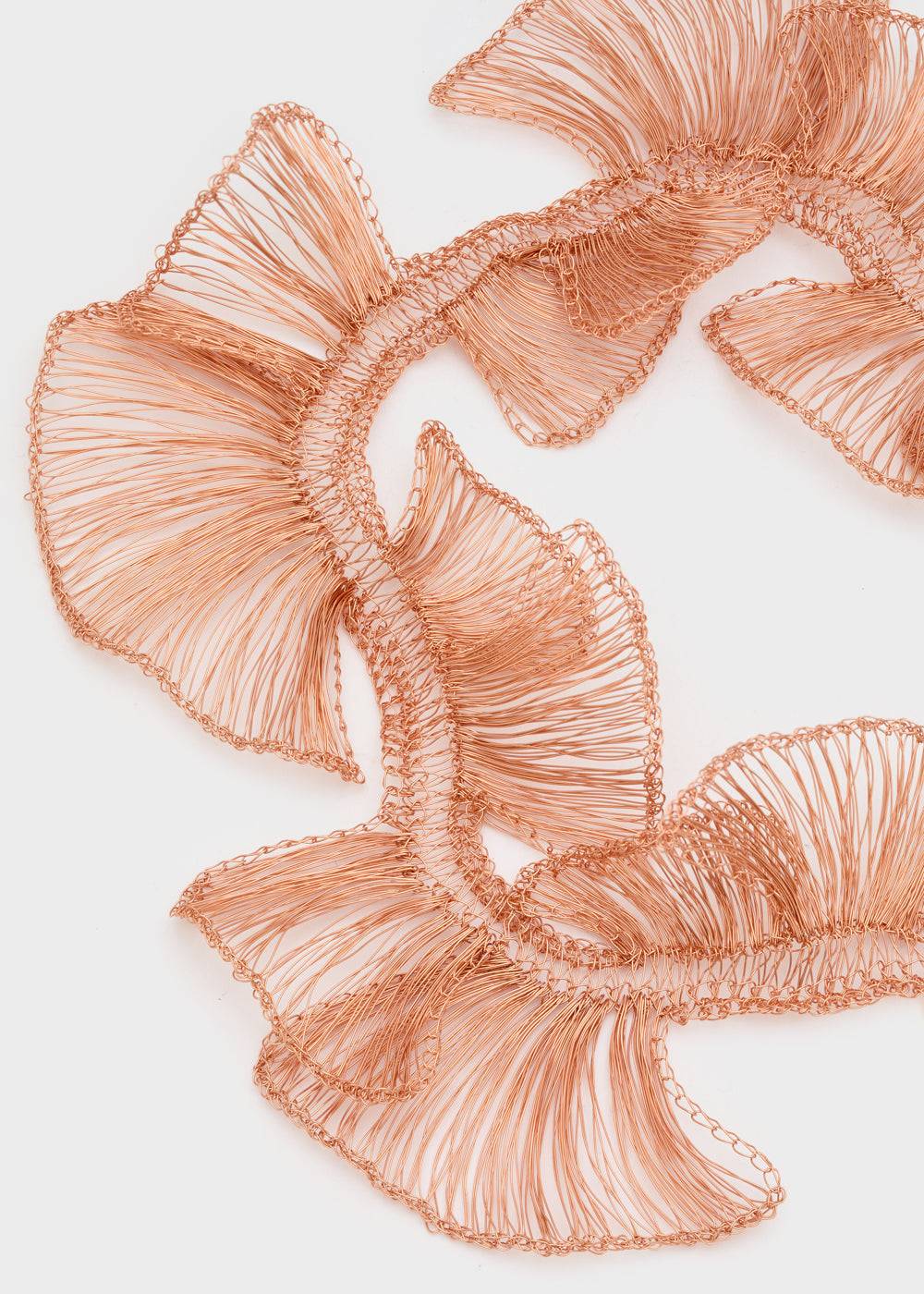 Nalí LEAF NECKLACE IN COPPER WIRE + COLORS Offerte