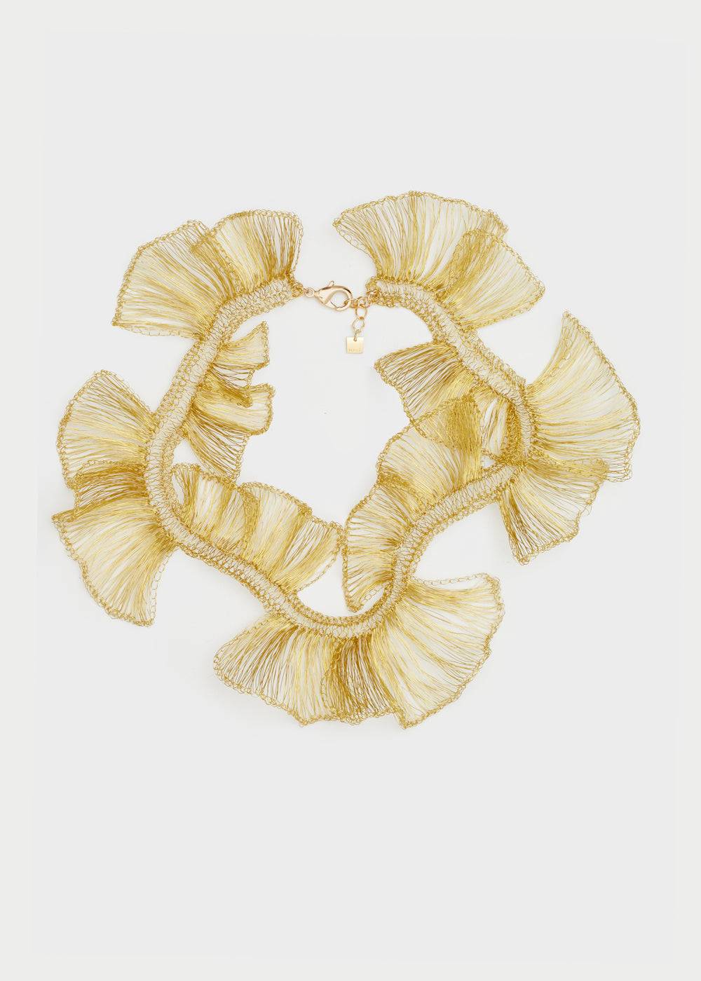 Nalí LEAF NECKLACE IN COPPER WIRE + COLORS Offerte