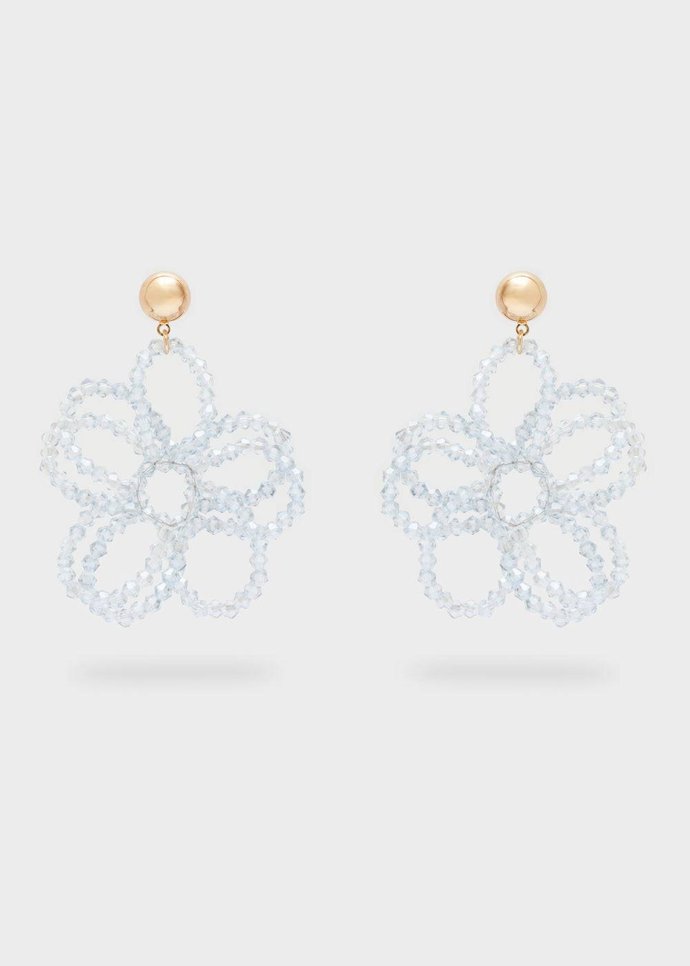 Nalí PETAL EARRINGS W/ BEADS + COLORS Vendita Calda