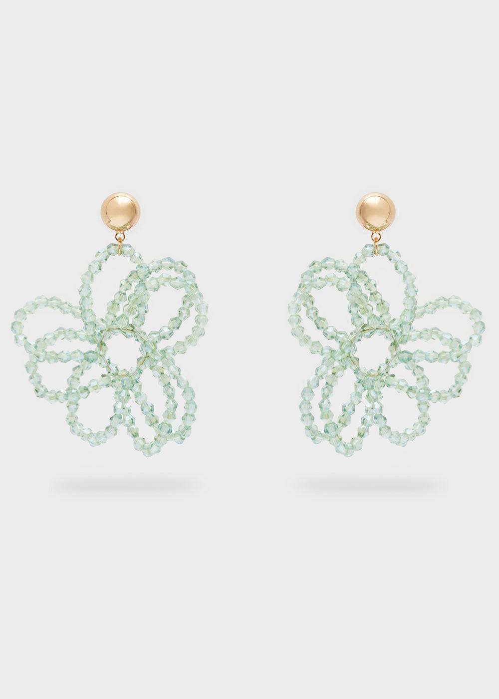 Nalí PETAL EARRINGS W/ BEADS + COLORS Vendita Calda