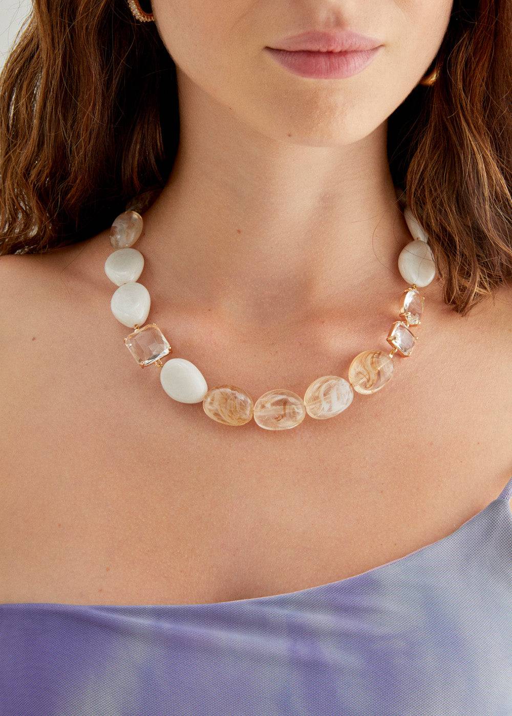 Nalí VENICE NECKLACE IN RESIN + COLORS Vendite Flash