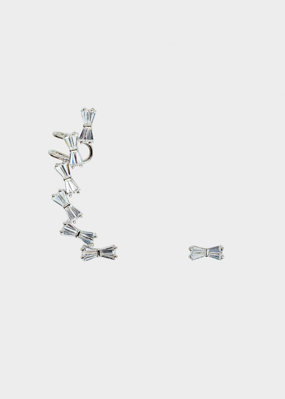 Nalí FRAN EARCUFF SET IN SILVER W/ ZIRCONS Offerta esclusiva