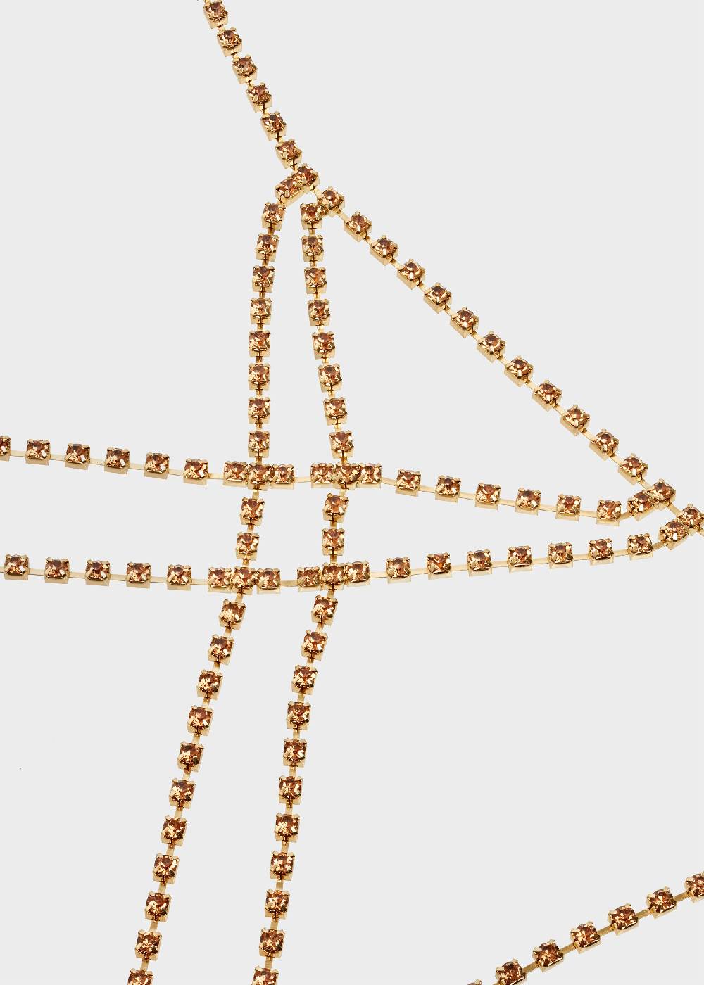 Nalí BODYCHAIN IN GOLD WITH CRYSTALS Offerta Pasqua