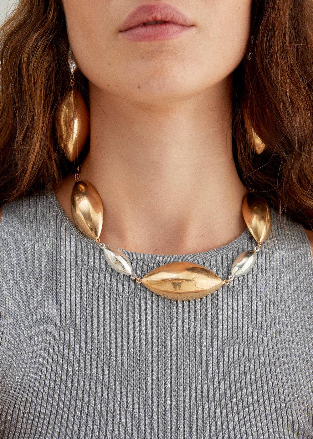 Nalí DUNE NECKLACE GOLD+SILVER Online Outlet