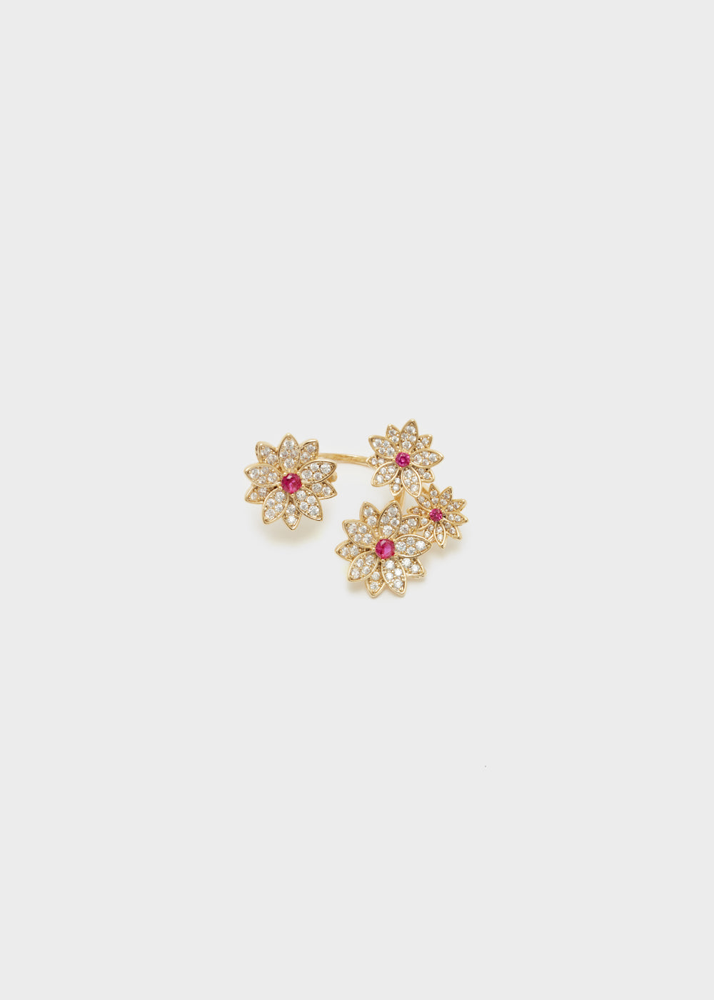 Nalí BOUQUET GOLD RING W/ STONES Comprane uno, ottenene uno gratis