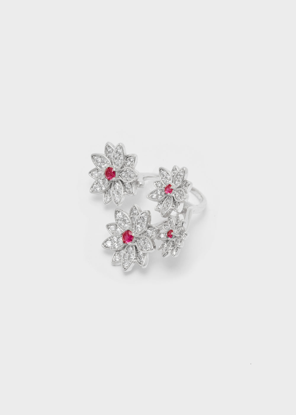 Nalí BOUQUET SILVER RING W/ STONES Offerte giornaliere