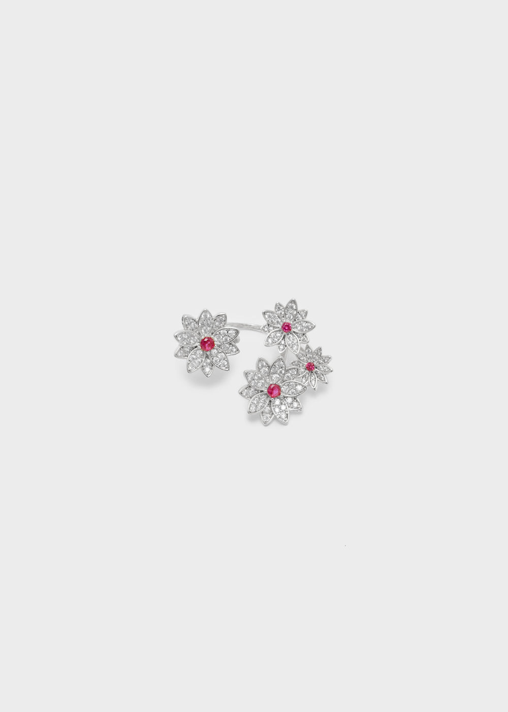 Nalí BOUQUET SILVER RING W/ STONES Offerte giornaliere
