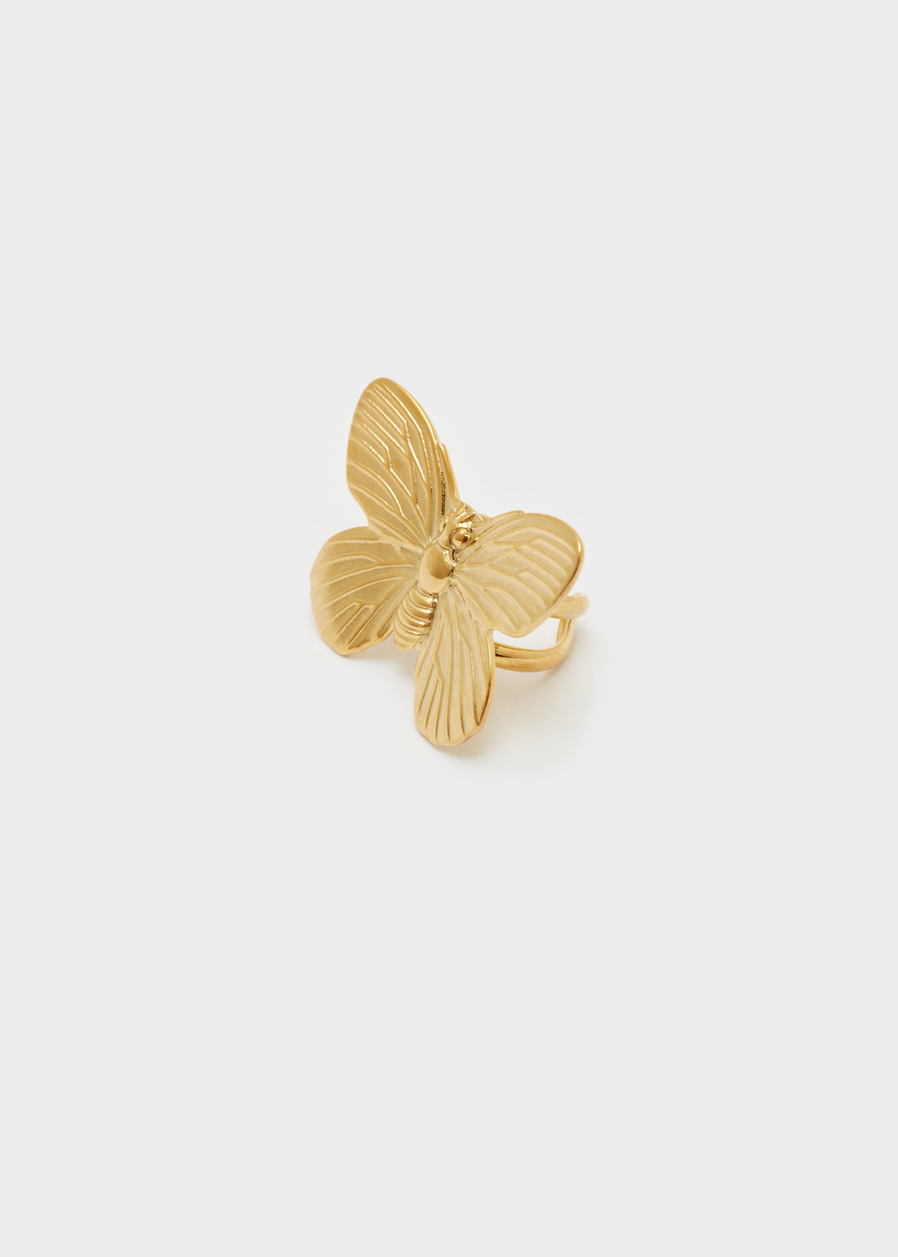 Nalí BUTTERFLY GOLD RING S.STEEL Prezzo basso