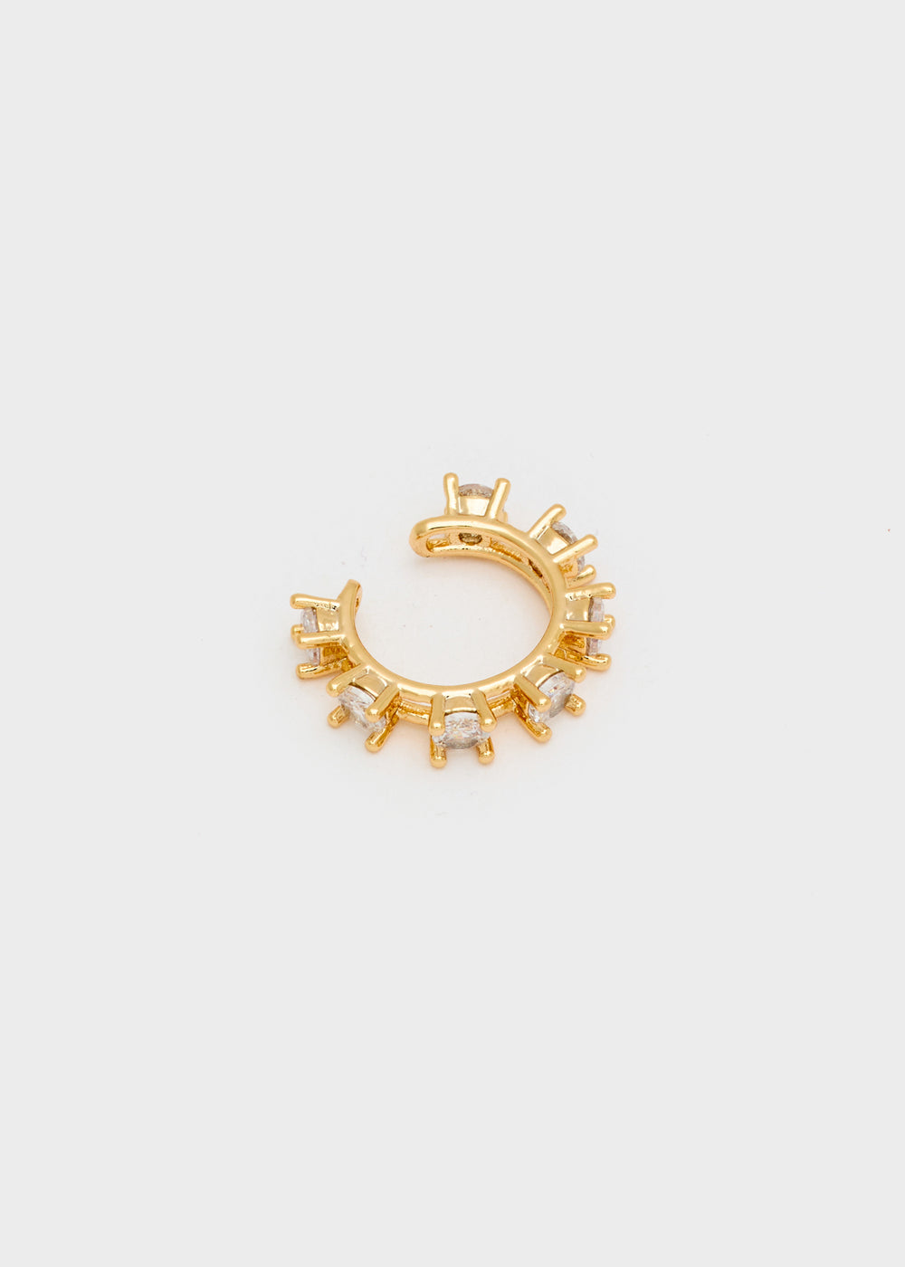 Nalí GOLD EARCUFF WITH CLEAR ZIRCONS ACQUISTA ORA