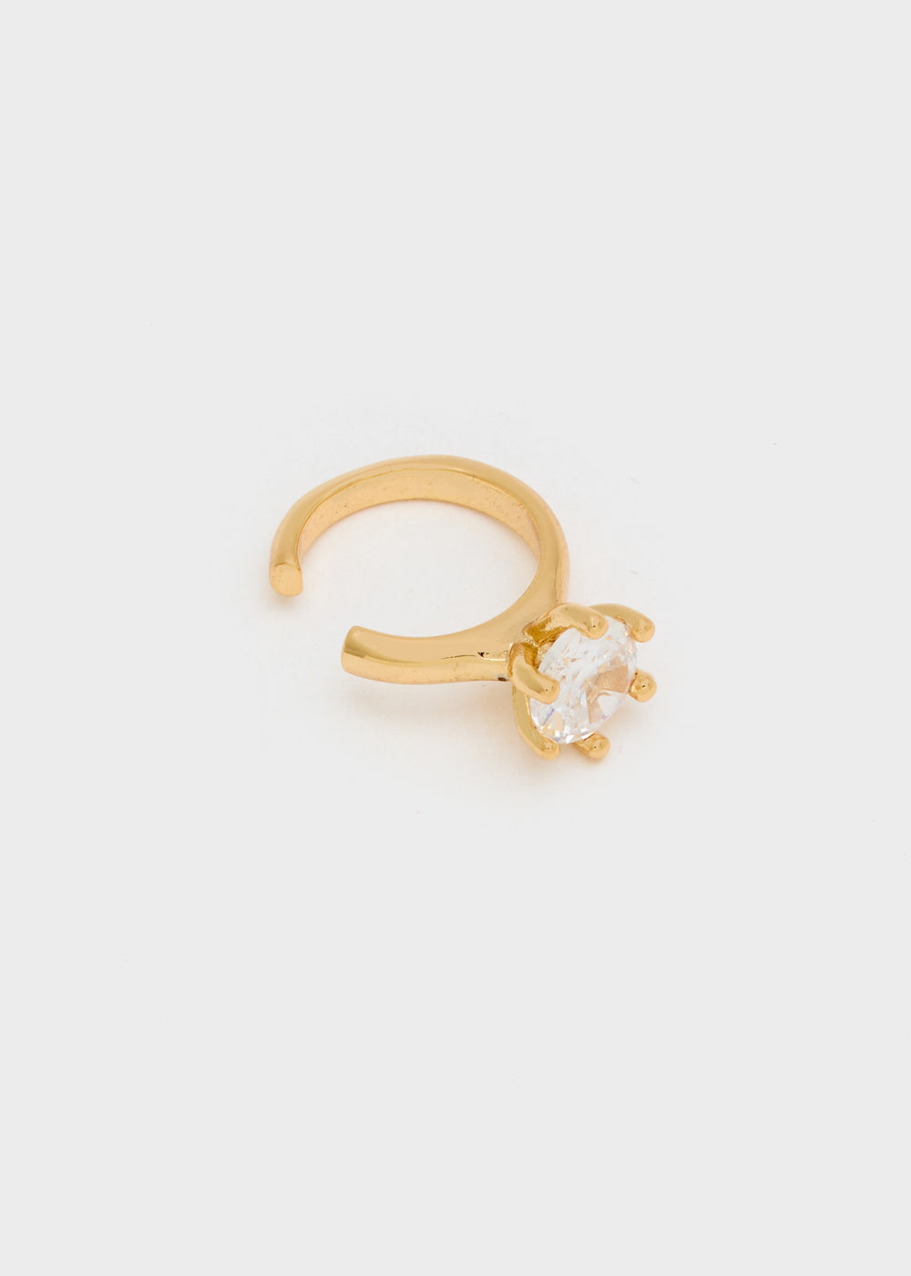 Nalí GOLD EARCUFF W/ CLEAR ZIRCON Latest stili